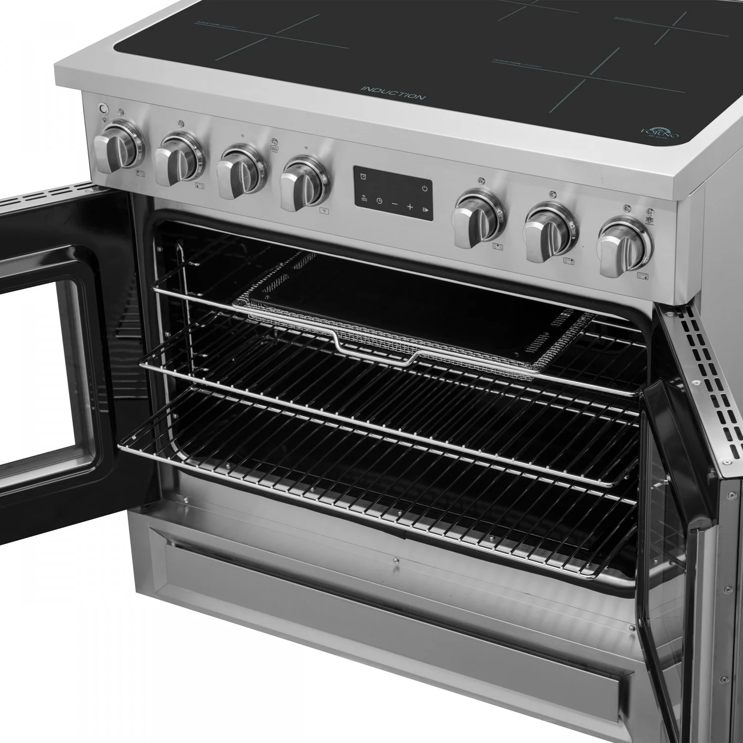Forno Torino Stainless Steel 36" True Convection Induction Range with Air Fry and Air Sous Vide (5.36 Cu. Ft.) - FFSIN0950-36 - Image 8