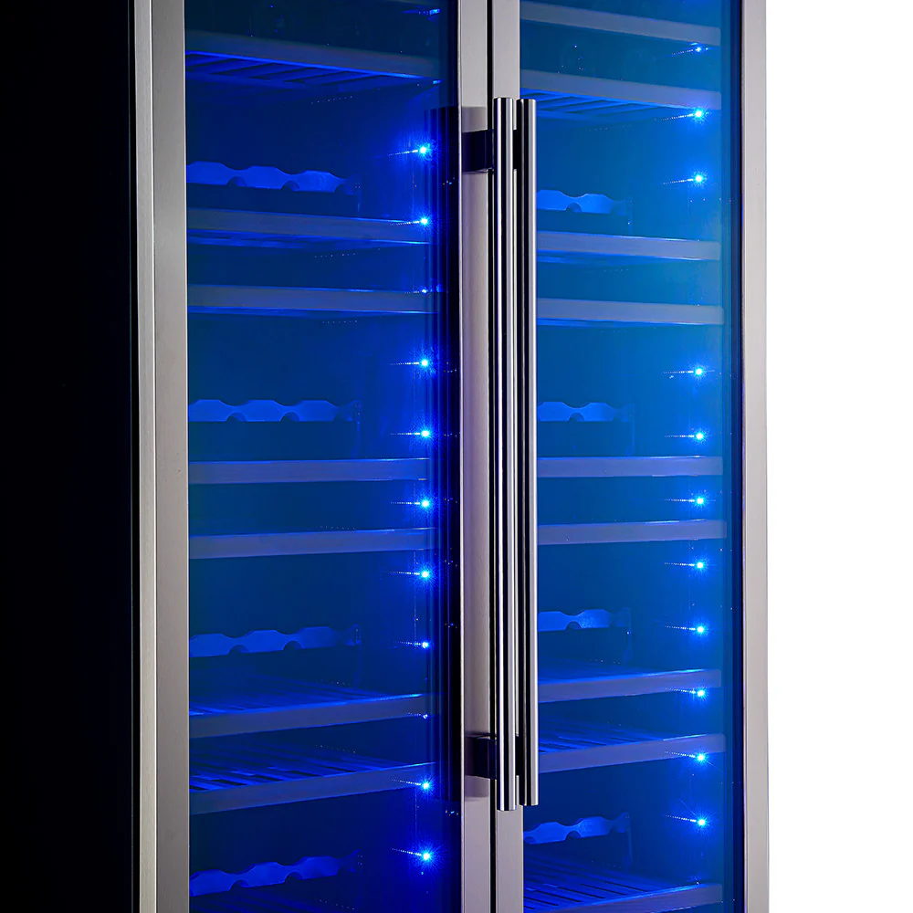 Forno Vernazza 40" 25 Cu.Ft. Stainless Steel 166 Bottle Dual Zone Wine Cellar - FWCDR6642-40S - Image 7