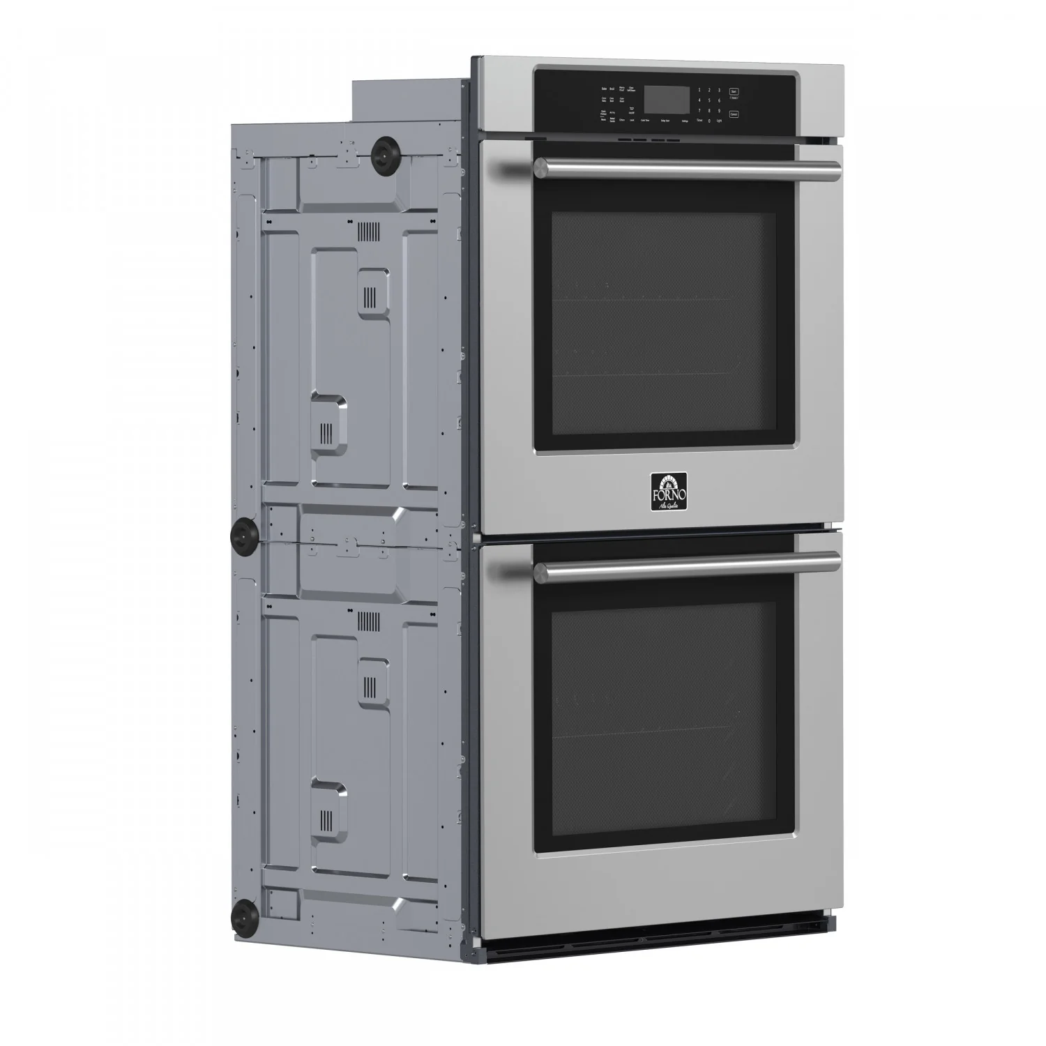 Forno Villarosa Stainless Steel 30" Double Wall Oven With Air Fry (10.0 Cu. Ft.) - FBOEL1365-30 - Image 2