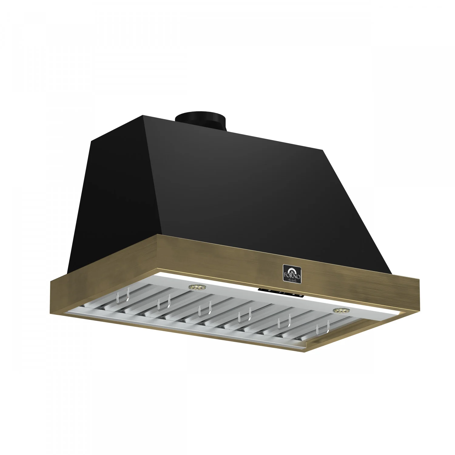 Forno Vittorio Black 36" 600 CFM Wall Mounted Range Hood - FRHWM5078-36BLK - Image 2