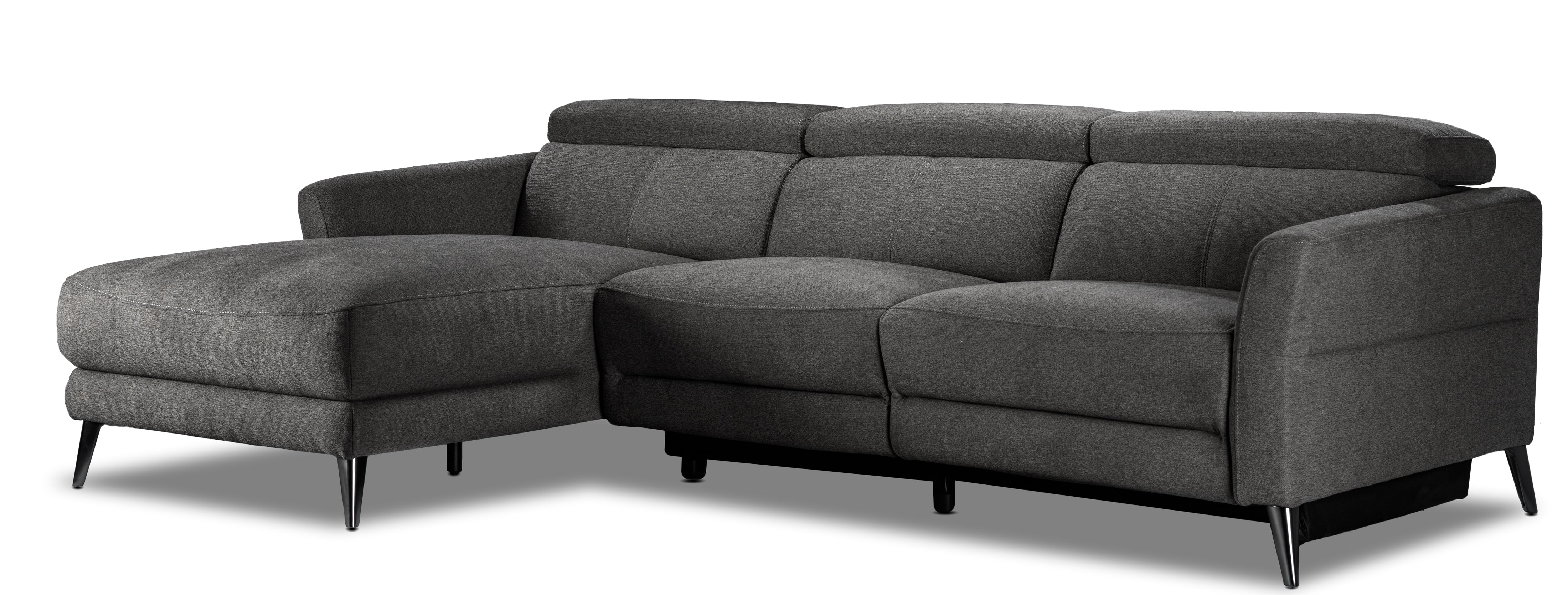 Francesca 2-Piece Power Reclining Sectional with Left-Facing Chaise - Starburst Metal - Image 6