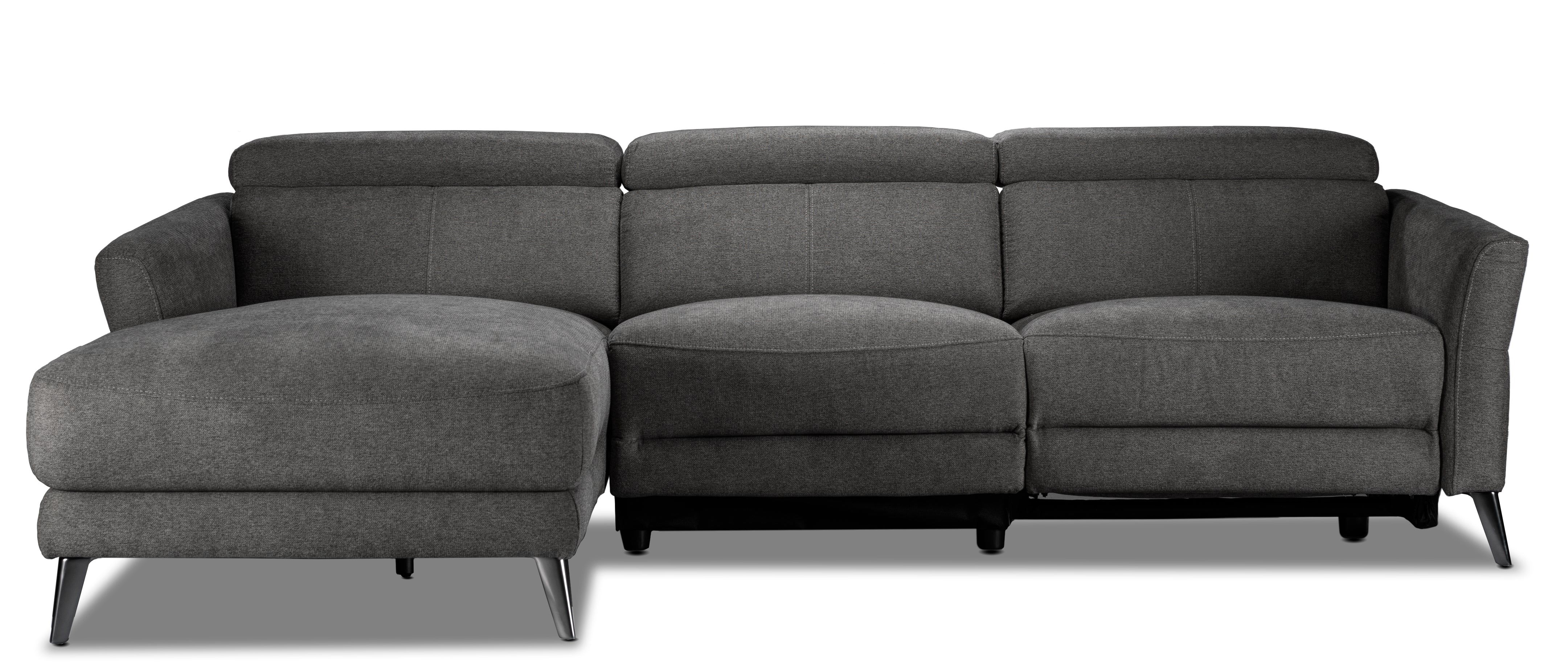 Francesca 2-Piece Power Reclining Sectional with Left-Facing Chaise - Starburst Metal - Image 8
