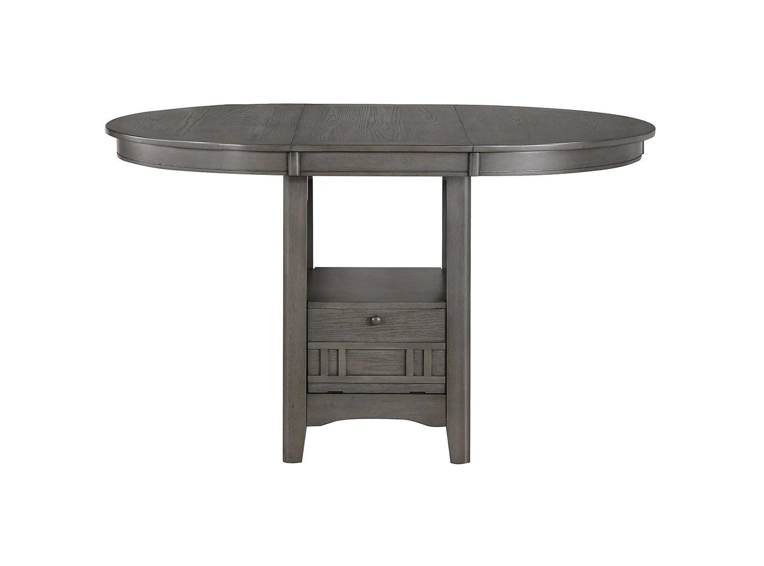 Freda 5-Piece Extendable Counter Height Dining Set - Grey - Image 4
