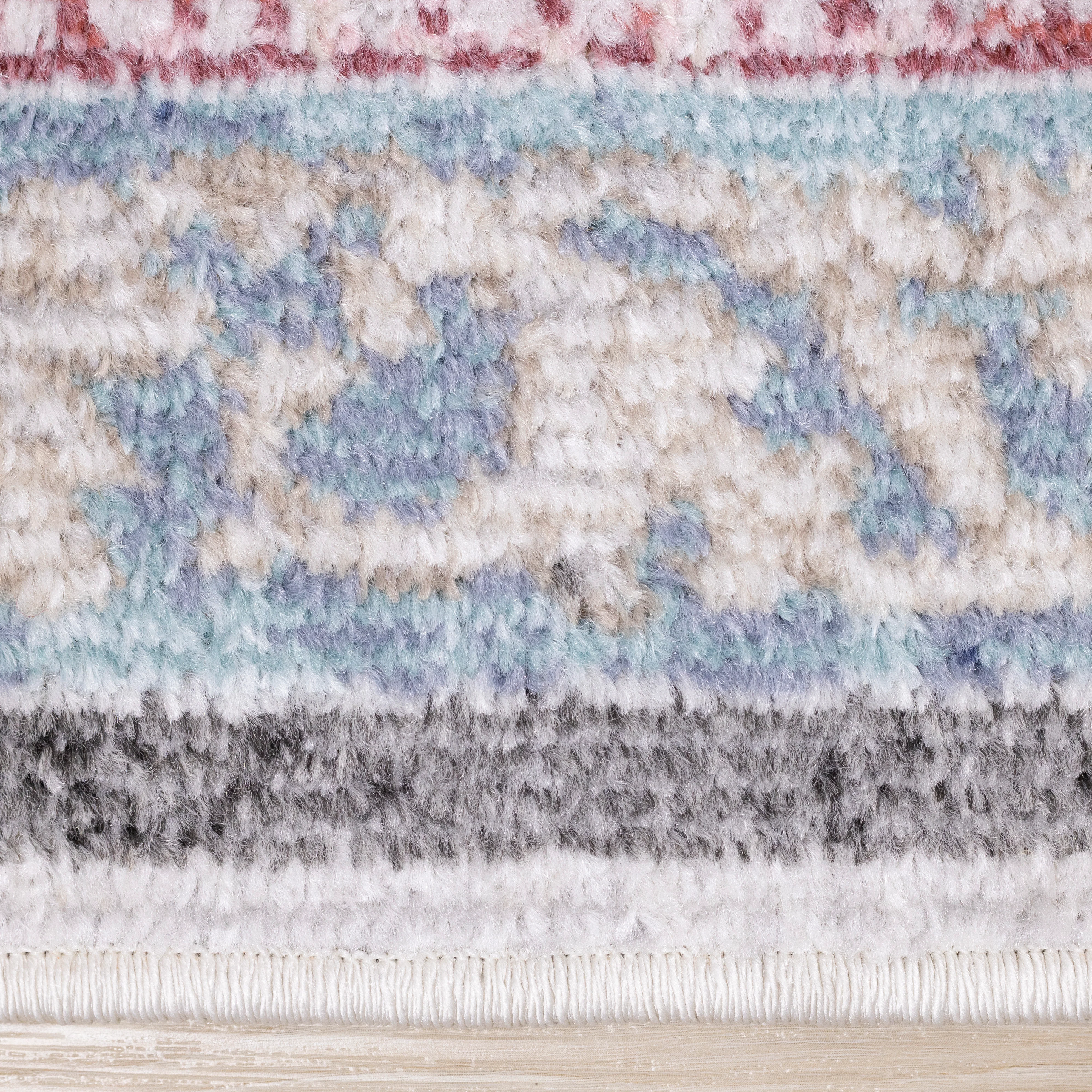 Fresco 5'3" x 7'7" Floral Border Area Rug - Image 10