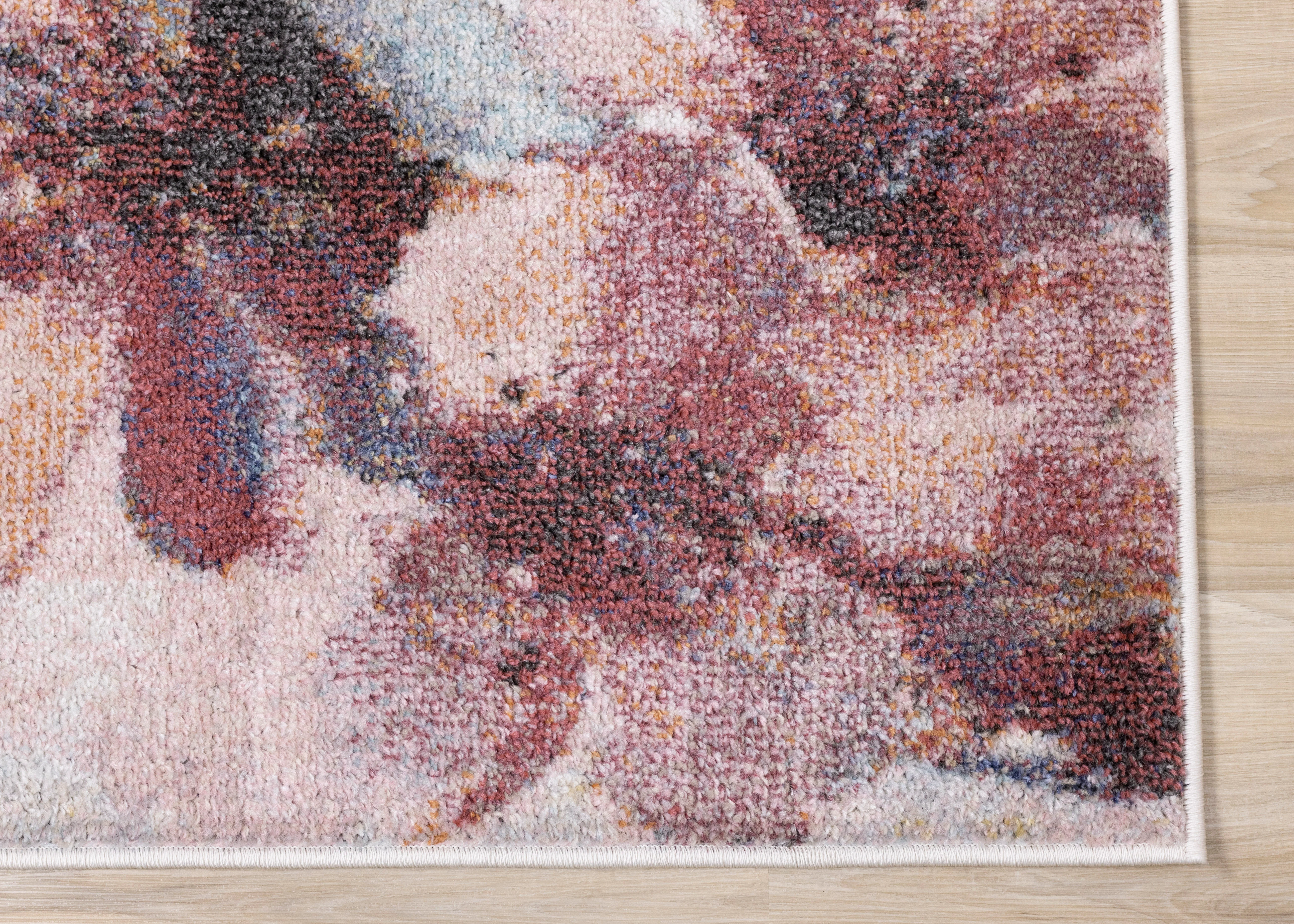 Fresco 6'7" x 9'6" Cherry Blossom Area Rug - Image 5