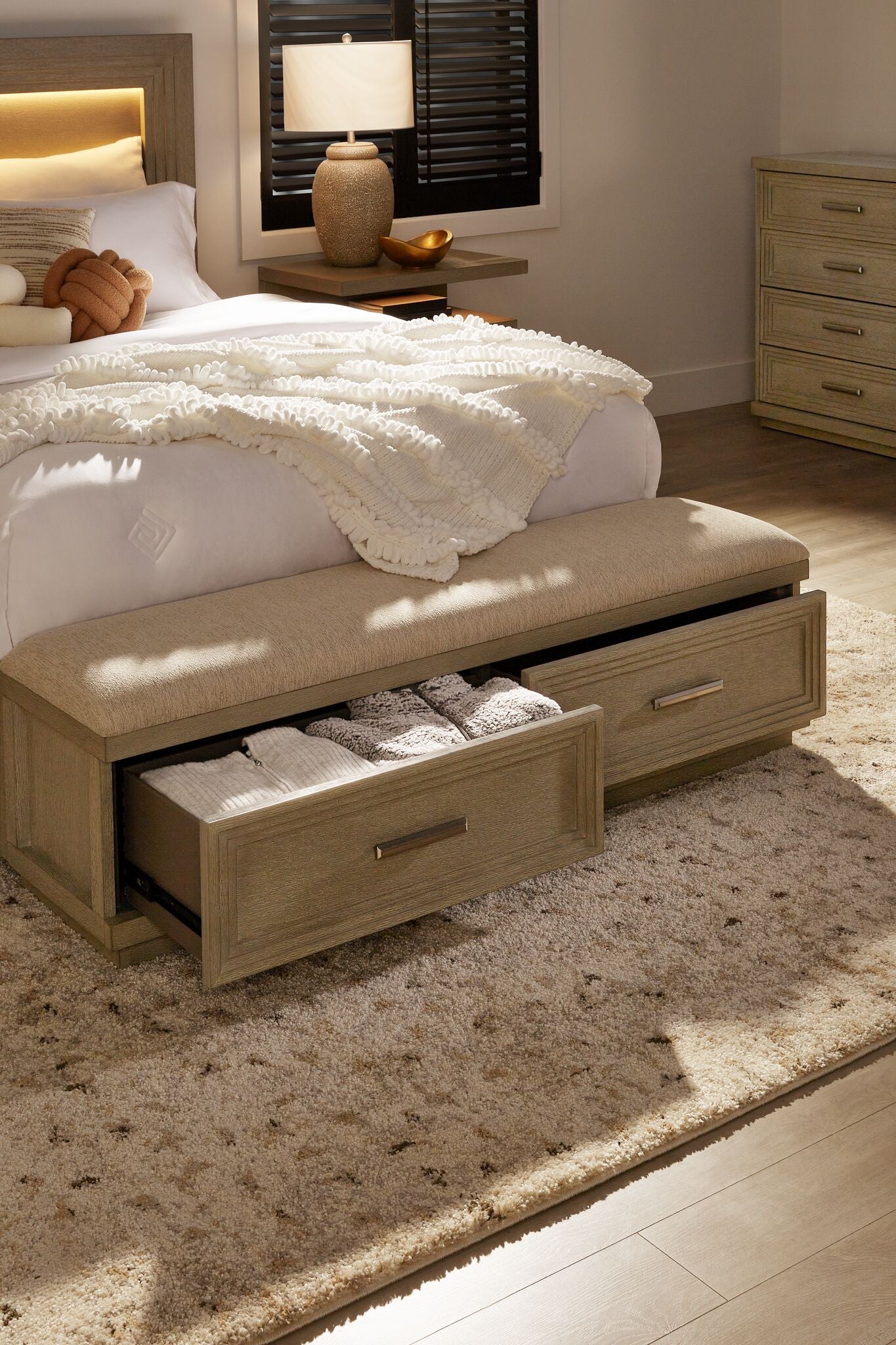 Fresh Perspective 8' x 11' Area Rug - Light Brown and Beige - Image 2