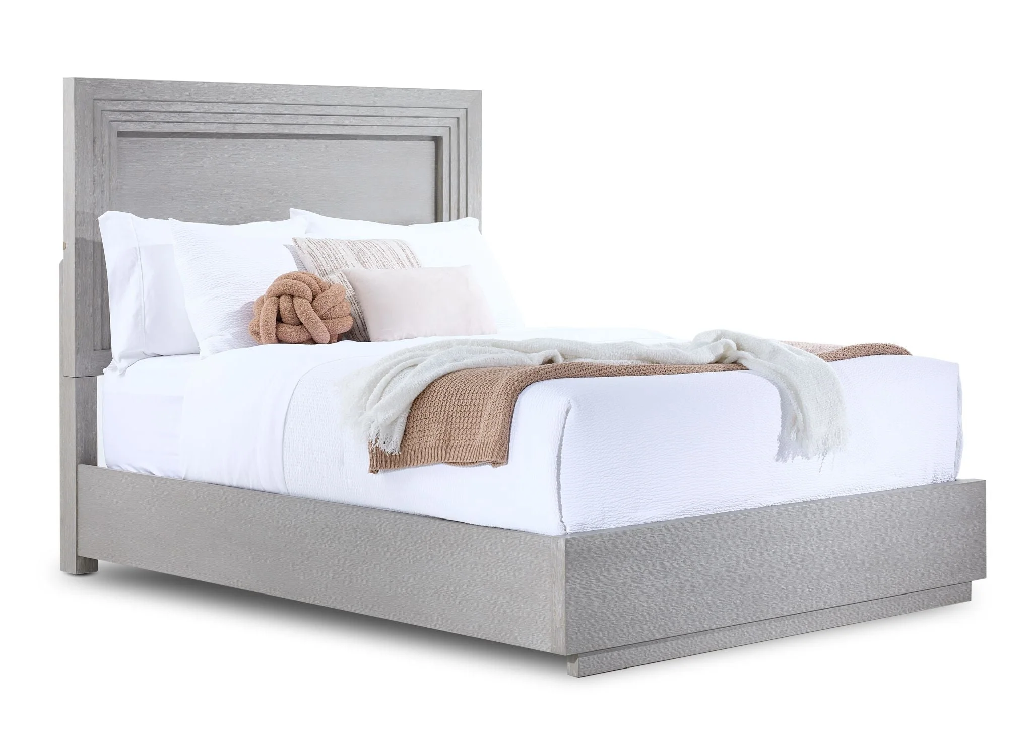 Fresh Perspective Cascade 6-Piece Queen Panel Bedroom Package - Dovetail Grey - Image 2