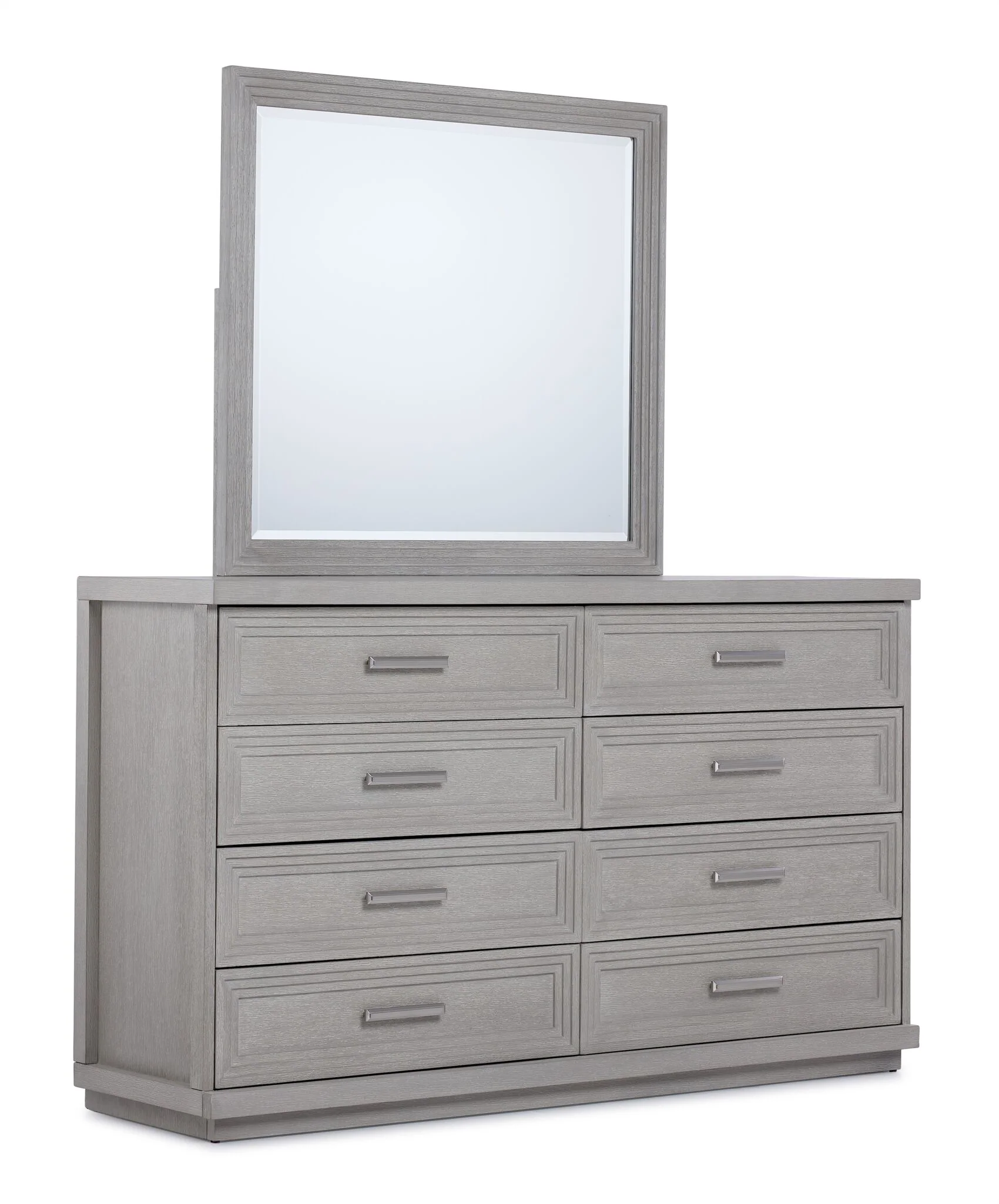 Fresh Perspective Cascade 6-Piece Queen Storage Bench Bedroom Package - Dovetail Grey - Image 6