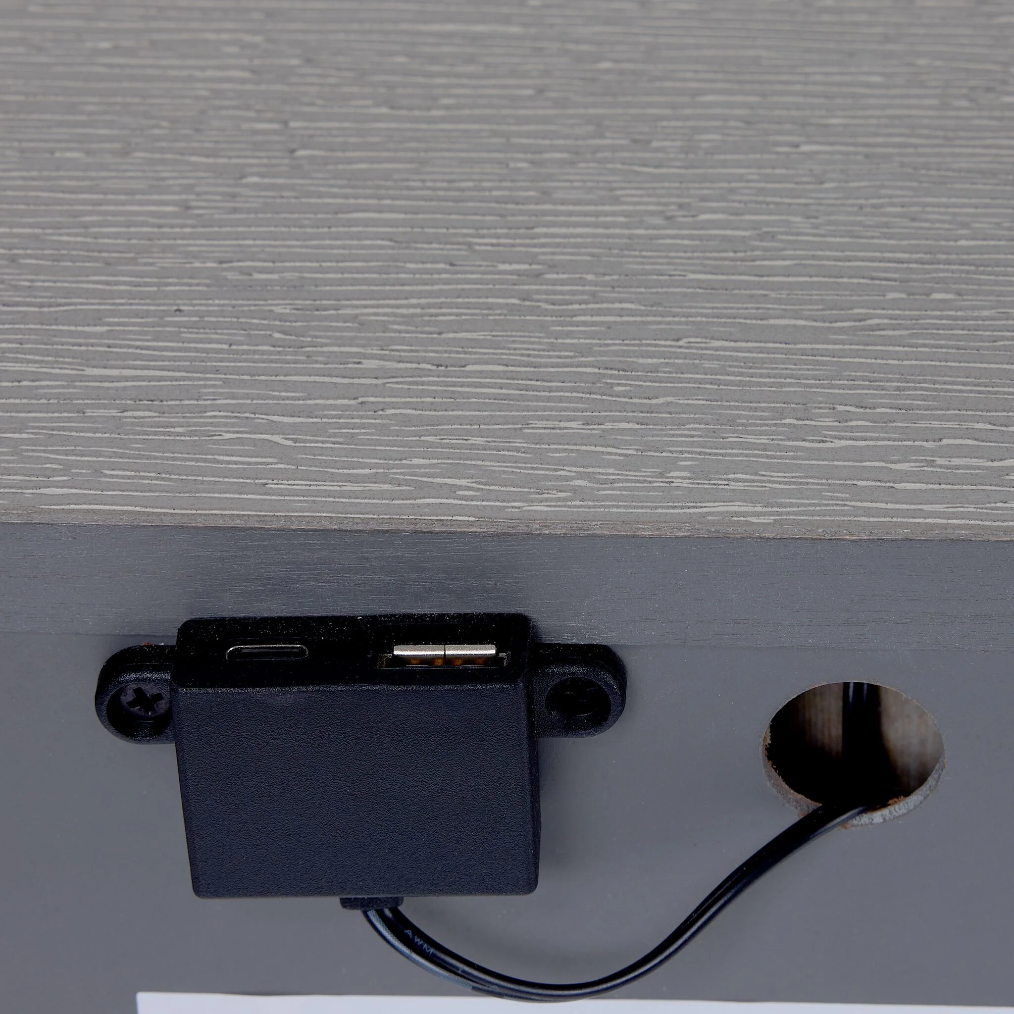 Fresh Perspective Cascade Night Table - Dovetail Grey - Image 6