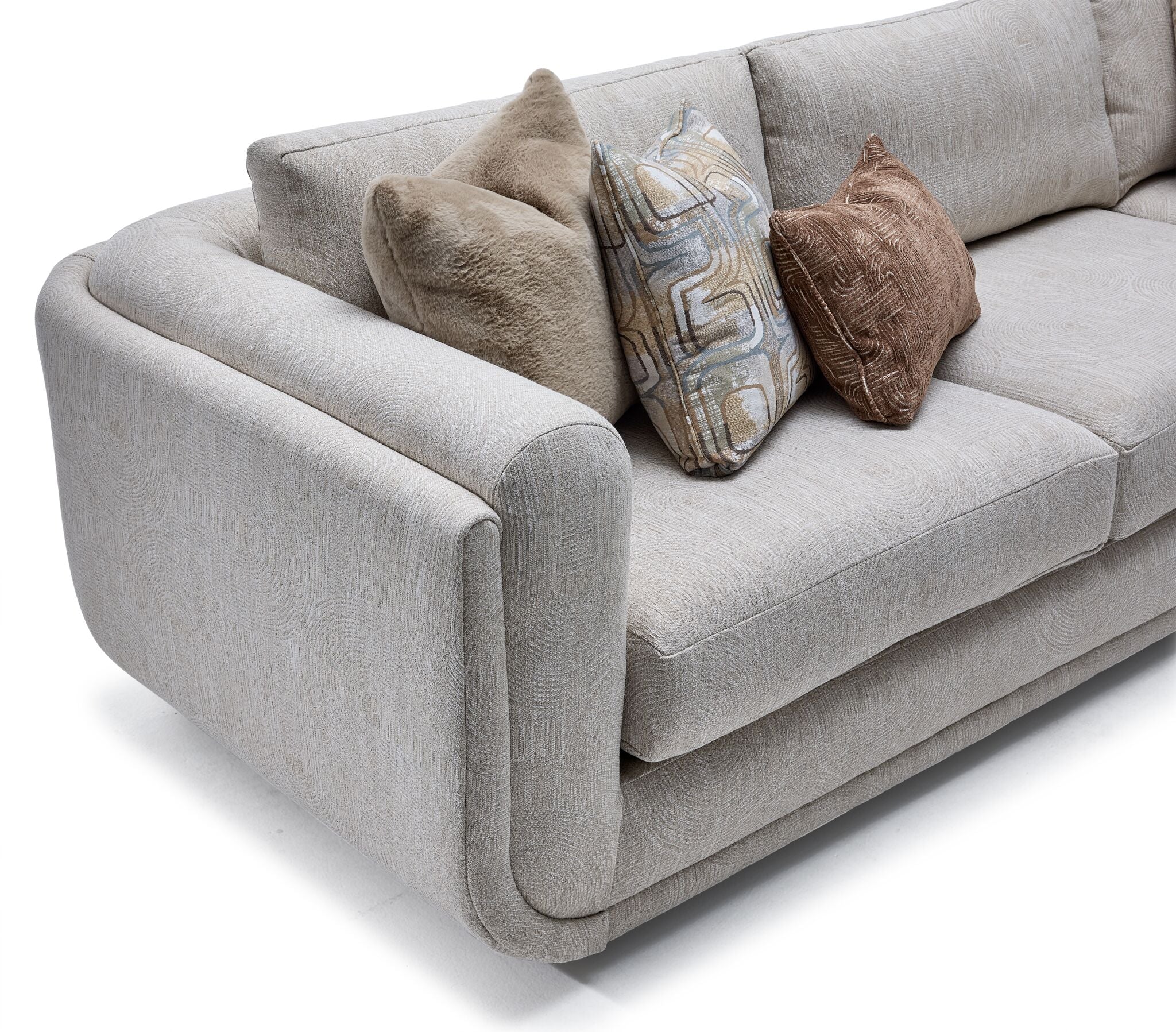 Fresh Perspective - Perspective 2-Piece Sectional with Right-Facing Chaise - Beige - Image 5