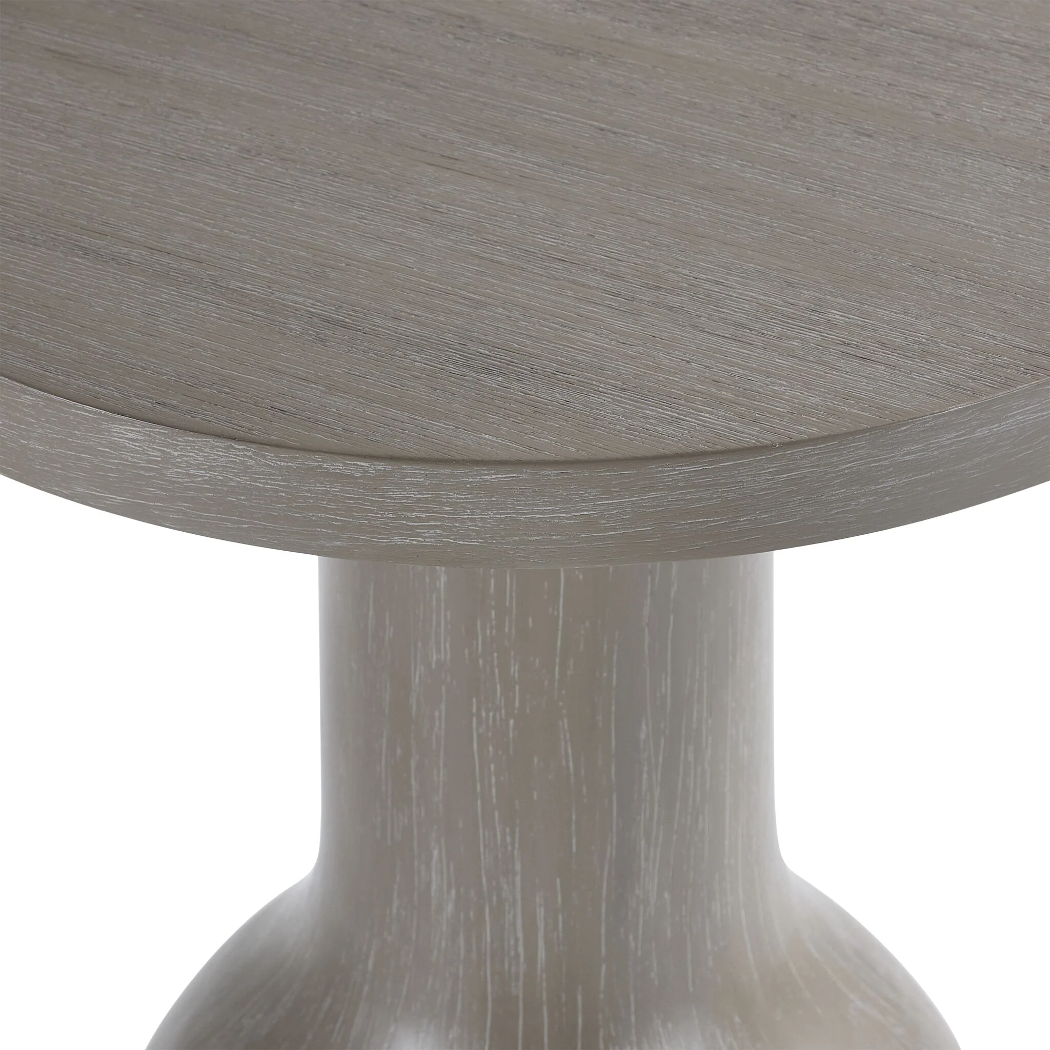 Fresh Perspective Turin 20" Round End Table - Grey - Image 3