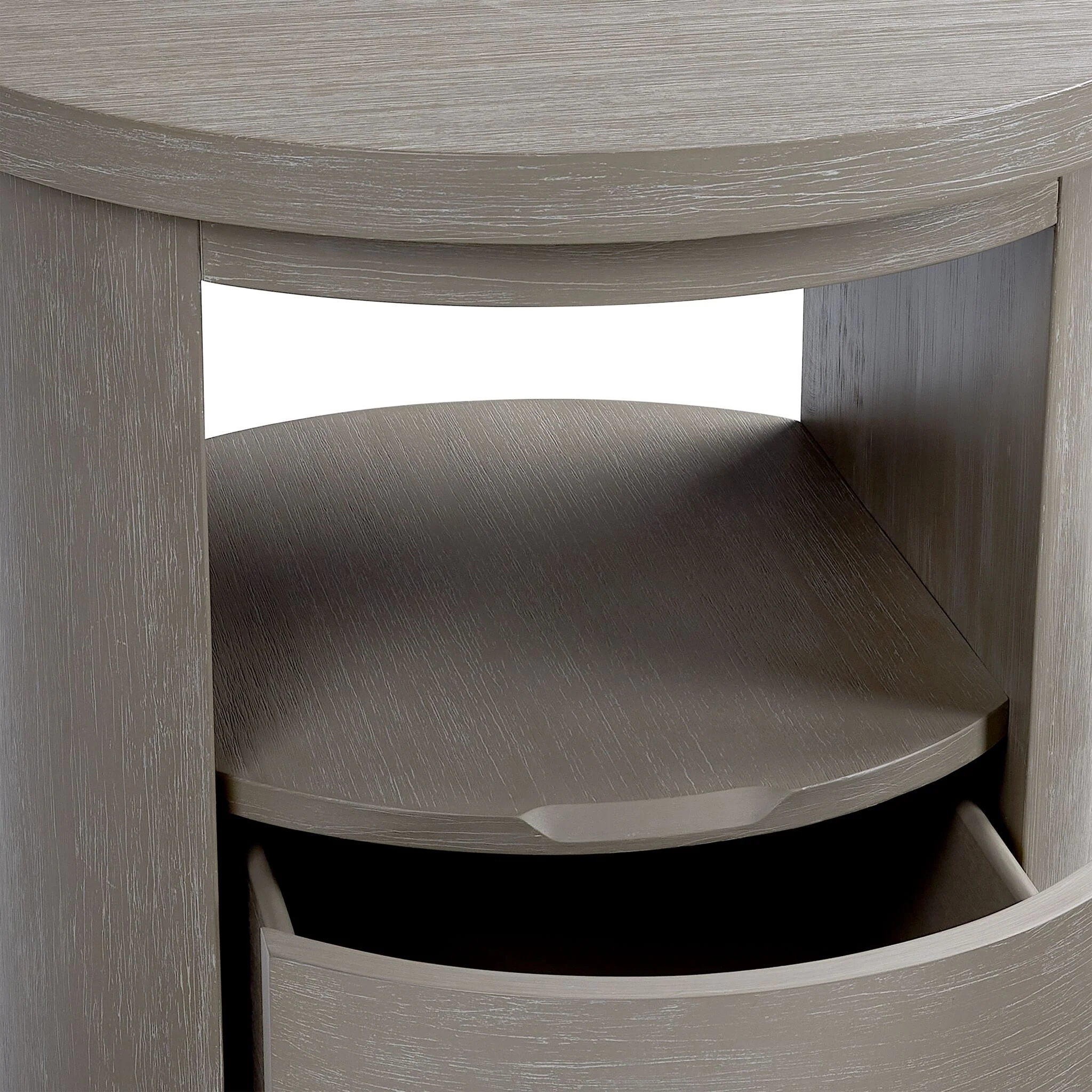 Fresh Perspective Turin 22" Side Table- Grey - Image 5