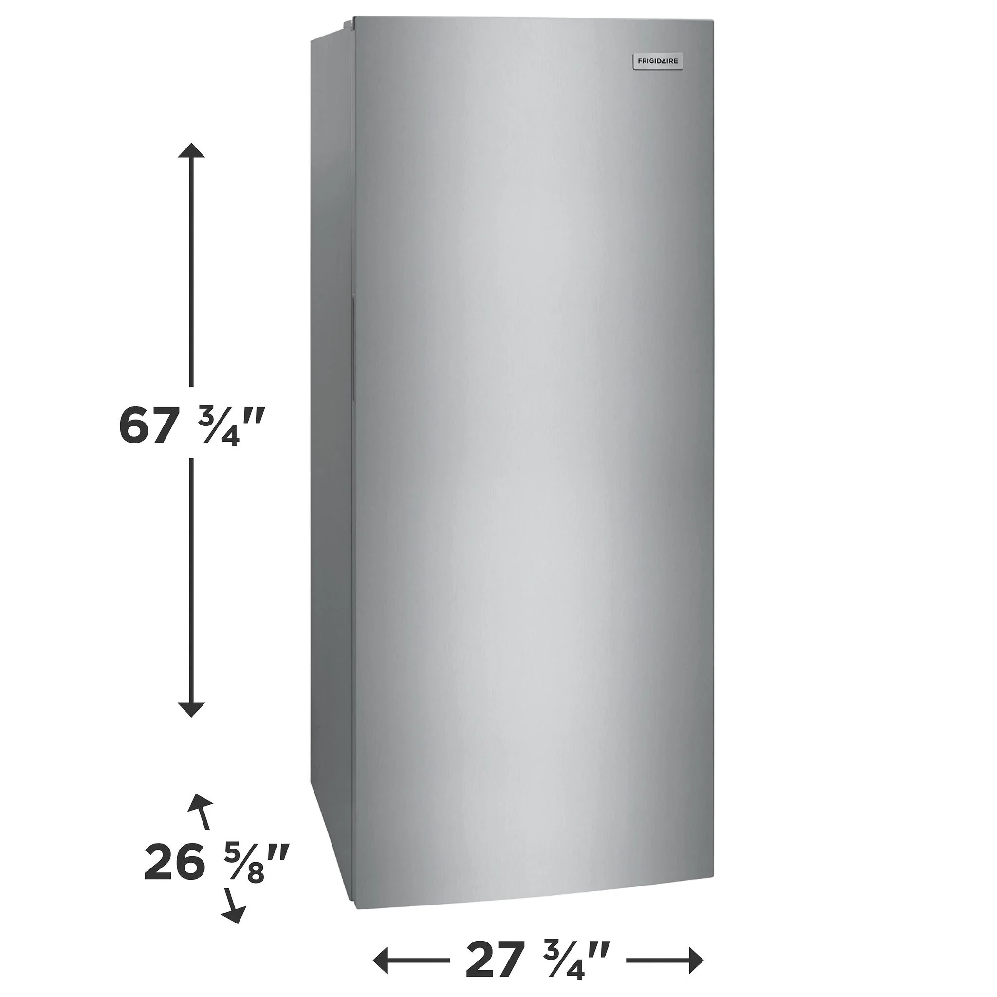 Frigidaire 27.75" 16 Cu. Ft. Stainless Steel Look Garage Ready Convertible Upright Freezer - FFUE1626AV - Image 3