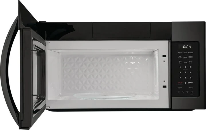 Frigidaire Black Stainless Steel Over-The-Range Microwave (1.8 Cu.Ft.) - FMOS1846BD - Image 3
