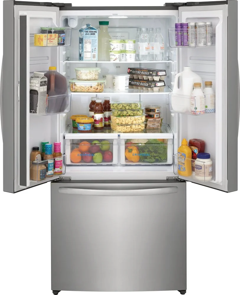 Frigidaire 31.5" 17.6 Cu. Ft. Brushed Stainless Steel French Door Refrigerator - FRFG1723AV - Image 5
