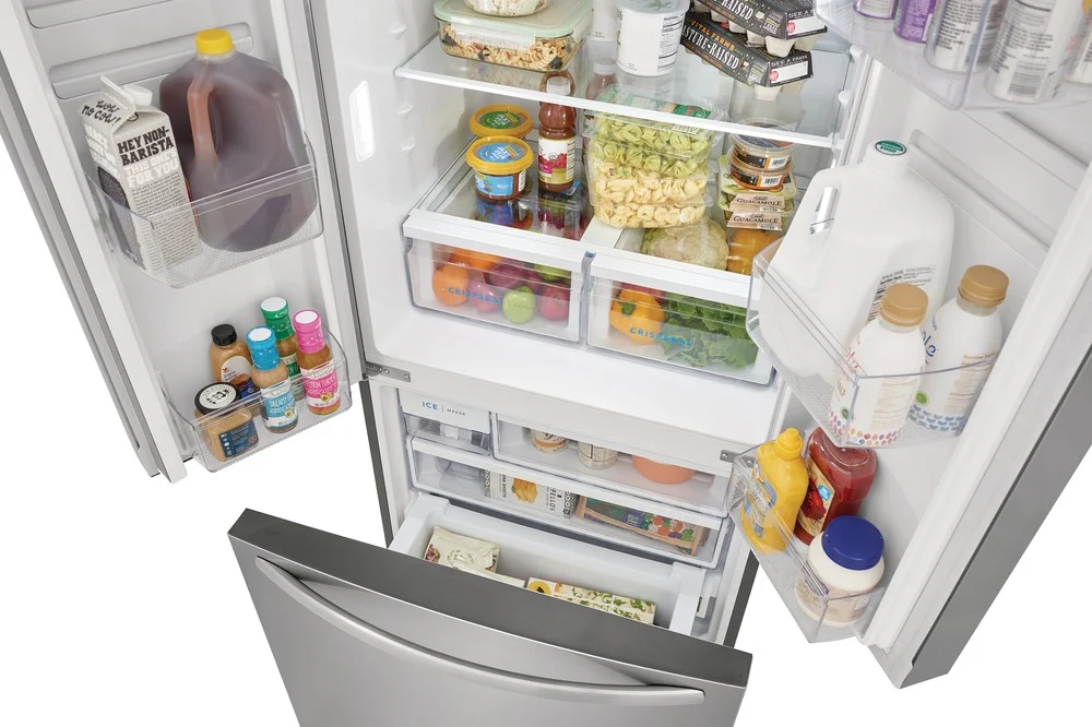 Frigidaire 31.5" 17.6 Cu. Ft. Brushed Stainless Steel French Door Refrigerator - FRFG1723AV - Image 8