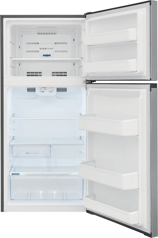 Frigidaire 27.75" 13.9 Cu. Ft. Brushed Steel Top-Freezer Refrigerator - FFHT1425VV - Image 3