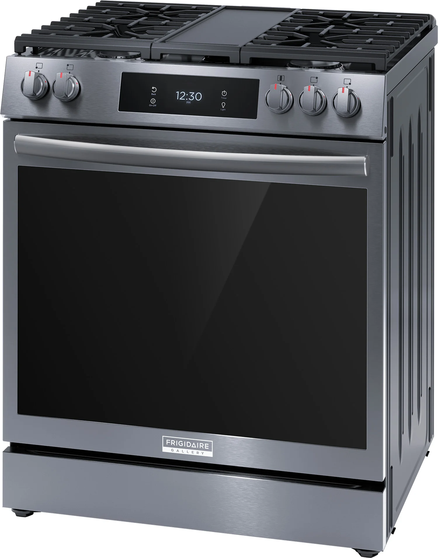 Frigidaire Gallery Black Stainless 30" Front Control Gas Range with Total Convection (6.1 Cu. Ft) - GCFG3060BD - Image 4