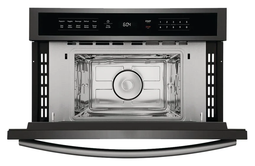 Frigidaire Gallery Black Stainless Steel 30" Built-In Microwave Oven with Drop-Down Door (1.6 Cu. Ft.) - GMBD3068AD - Image 3