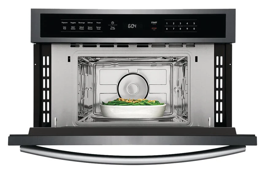 Frigidaire Gallery Black Stainless Steel 30" Built-In Microwave Oven with Drop-Down Door (1.6 Cu. Ft.) - GMBD3068AD - Image 4