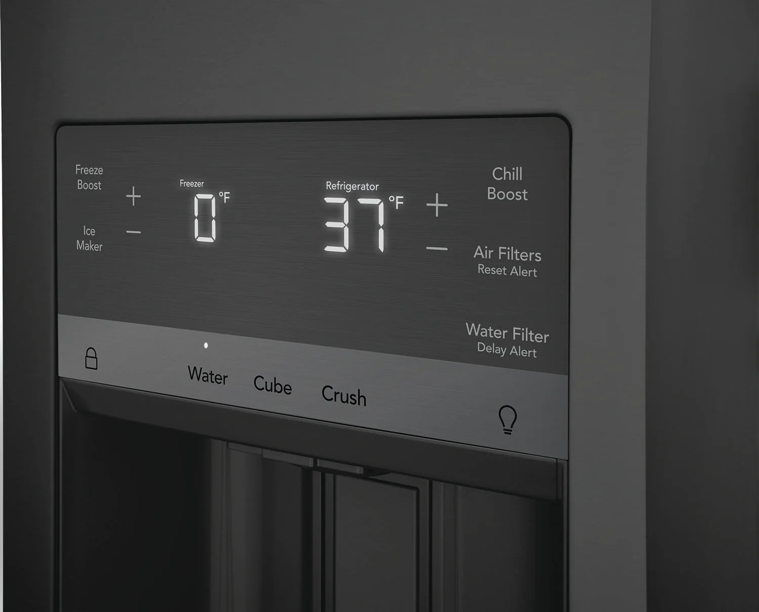 Frigidaire Gallery 36" 21.5 Cu. Ft. Smudge-Proof® Black Stainless Steel Counter-Depth 4-Door French Door Refrigerator - GRMC2273CD - Image 13