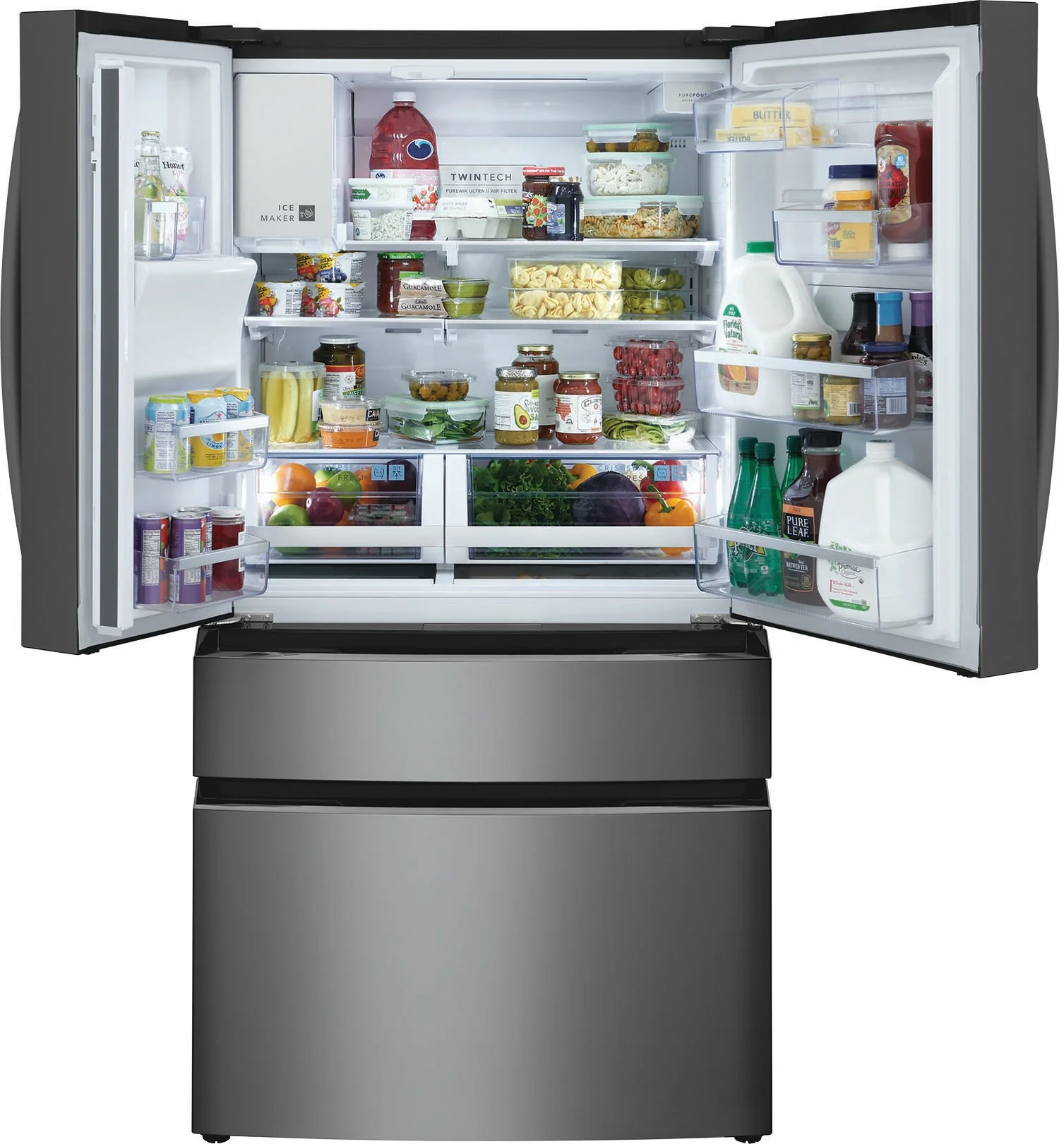 Frigidaire Gallery 36" 21.5 Cu. Ft. Smudge-Proof® Black Stainless Steel Counter-Depth 4-Door French Door Refrigerator - GRMC2273CD - Image 4