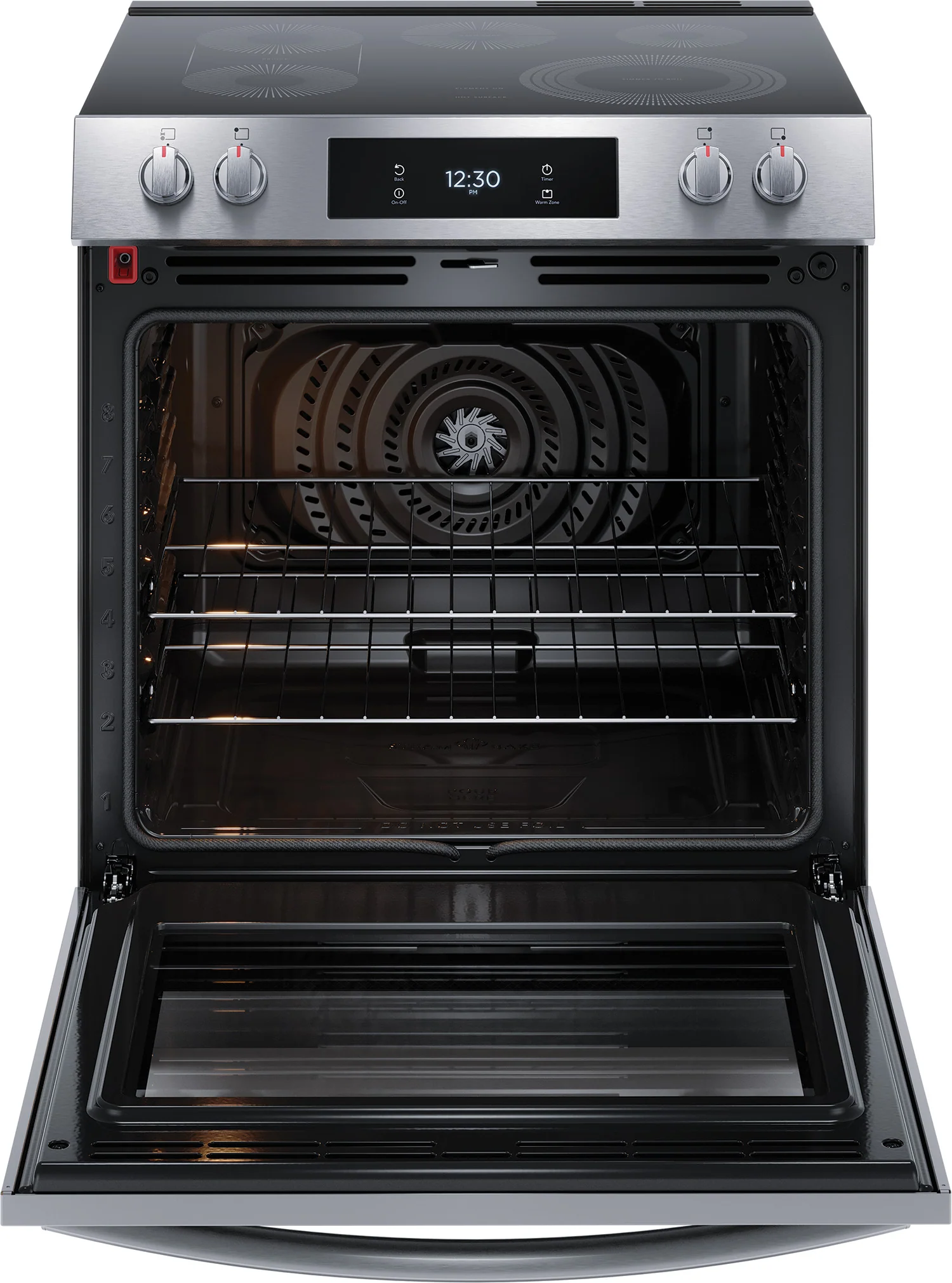Frigidaire Gallery Smudge-Proof Stainless Steel 30" Front Control Electric Range with Total Convection (6.2 Cu. Ft) - GCFE306CBF - Image 4