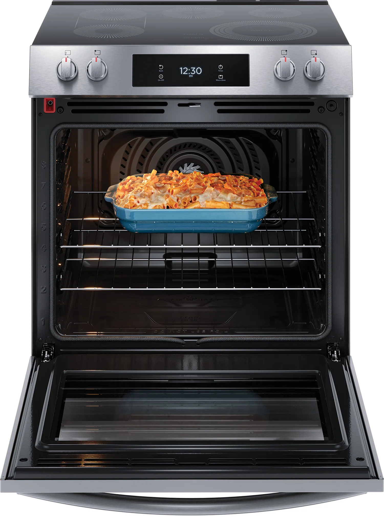 Frigidaire Gallery Smudge-Proof Stainless Steel 30" Front Control Electric Range with Total Convection (6.2 Cu. Ft) - GCFE306CBF - Image 5