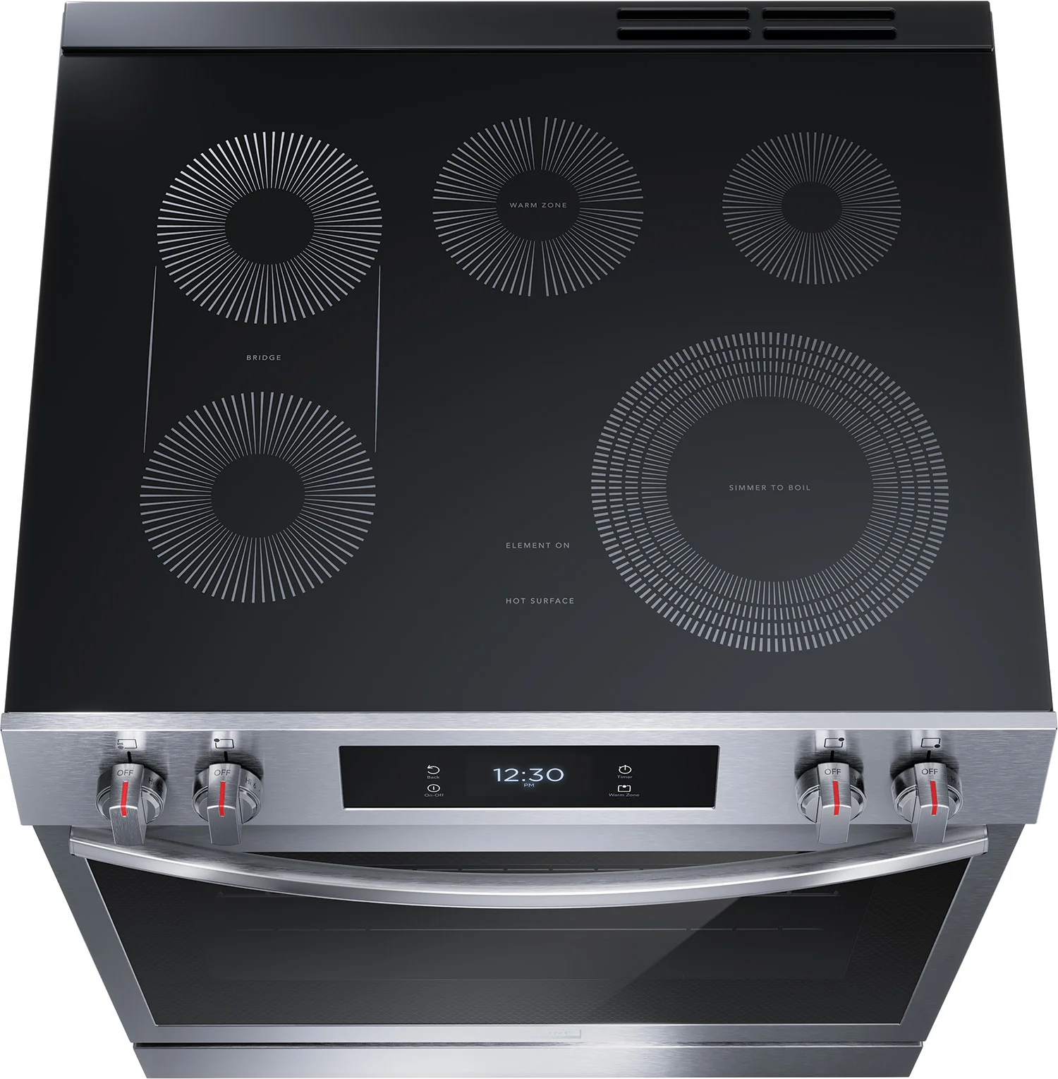 Frigidaire Gallery Smudge-Proof Stainless Steel 30" Front Control Electric Range with Total Convection (6.2 Cu. Ft) - GCFE306CBF - Image 6
