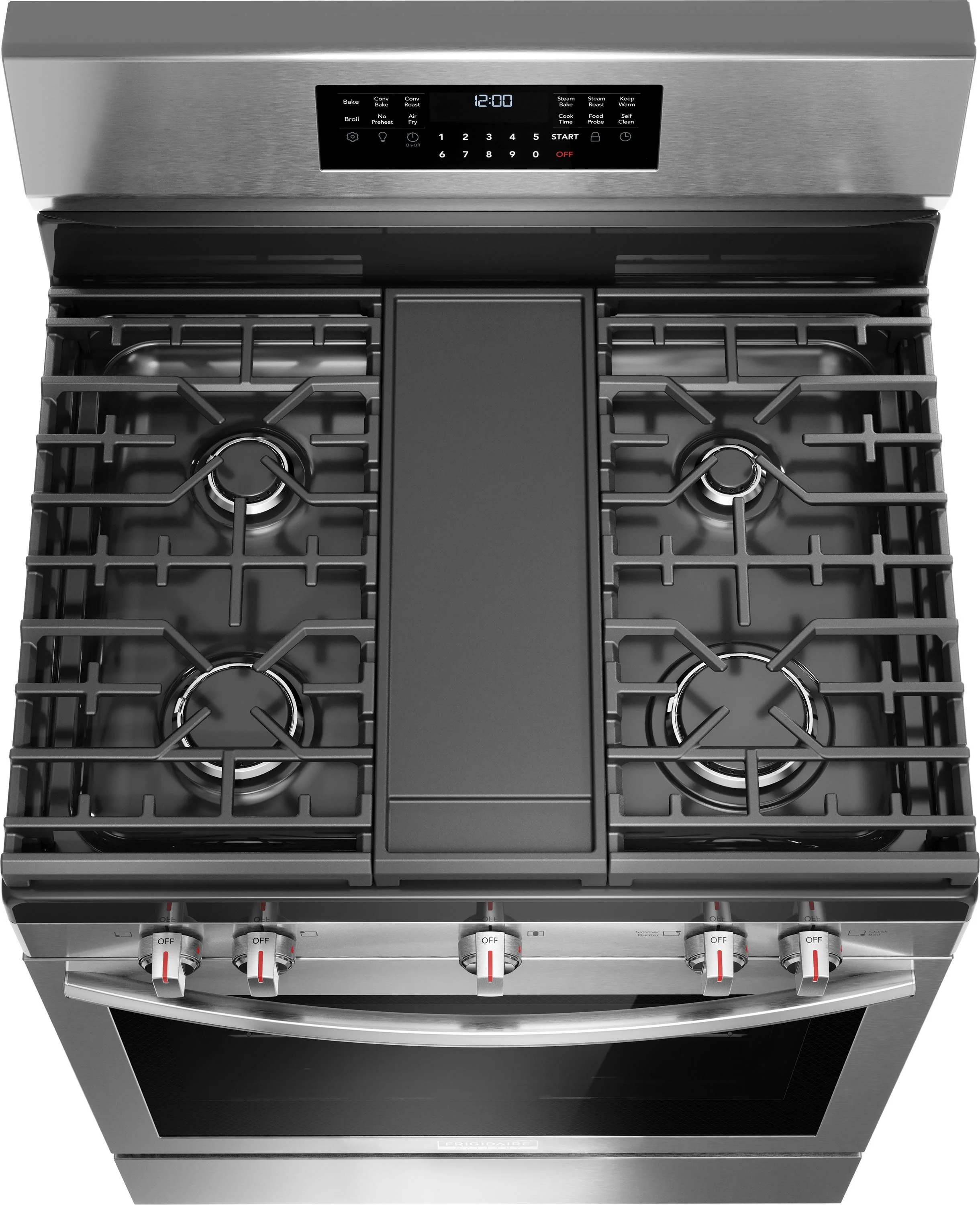 Frigidaire Gallery Smudge-Proof® Stainless Steel 30" Gas Range with Total Convection (5.1 Cu. Ft) - GCRG3060BF - Image 6