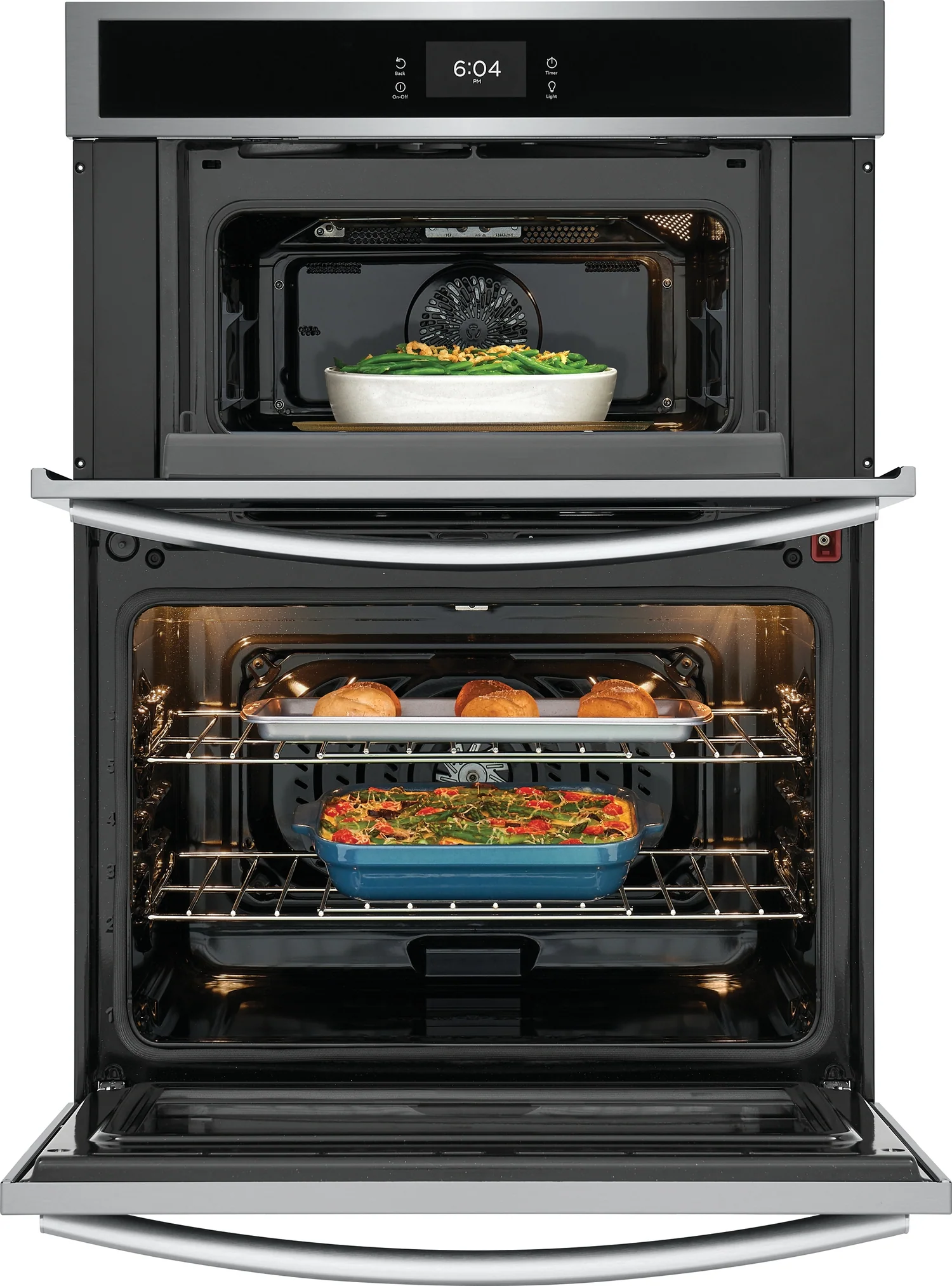 Frigidaire Gallery Smudge-Proof Stainless Steel 30" Wall Oven and Microwave Combination (1.7 Cu. Ft. / 5.3 Cu. Ft.) - GCWM3067AF - Image 5