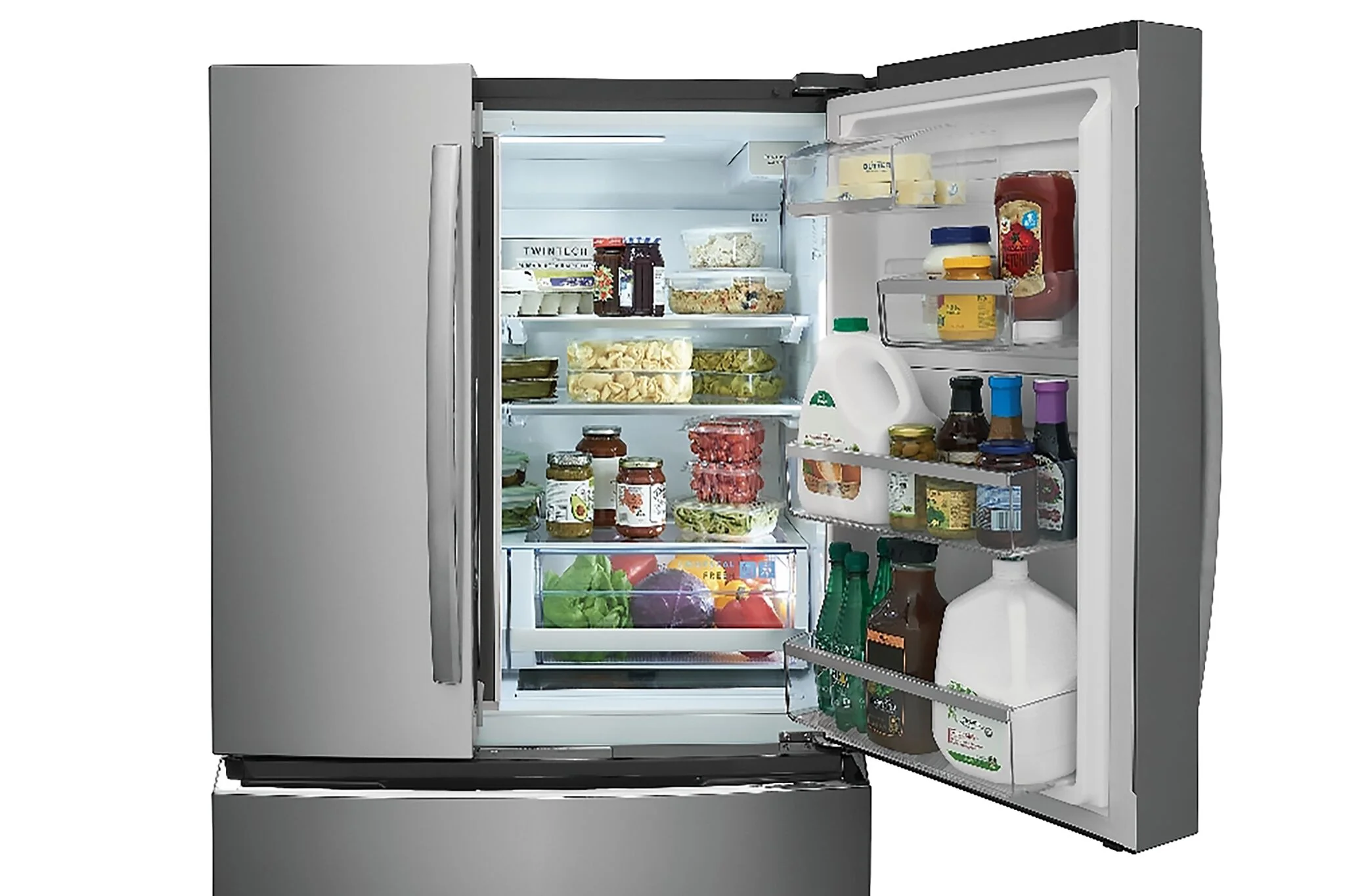 Frigidaire Gallery 36" 22 Cu. Ft. Smudge-Proof Stainless Steel Counter-Depth 4-Door French Door Refrigerator - GRMG2272CF - Image 6