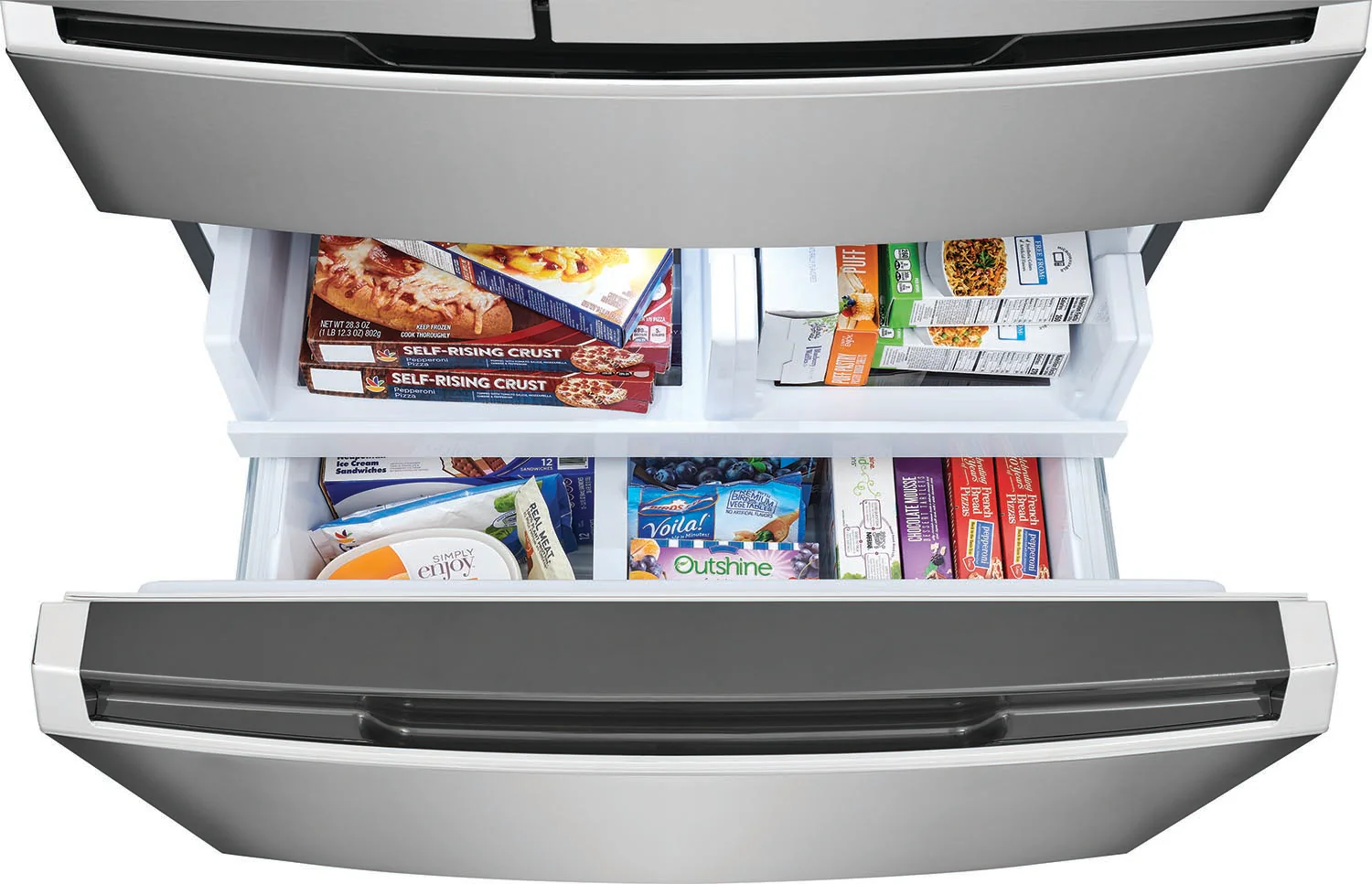 Frigidaire Gallery 36" 21.5 Cu. Ft. Smudge-Proof® Stainless Steel Counter-Depth 4-Door French Door Refrigerator - GRMC2273CF - Image 11