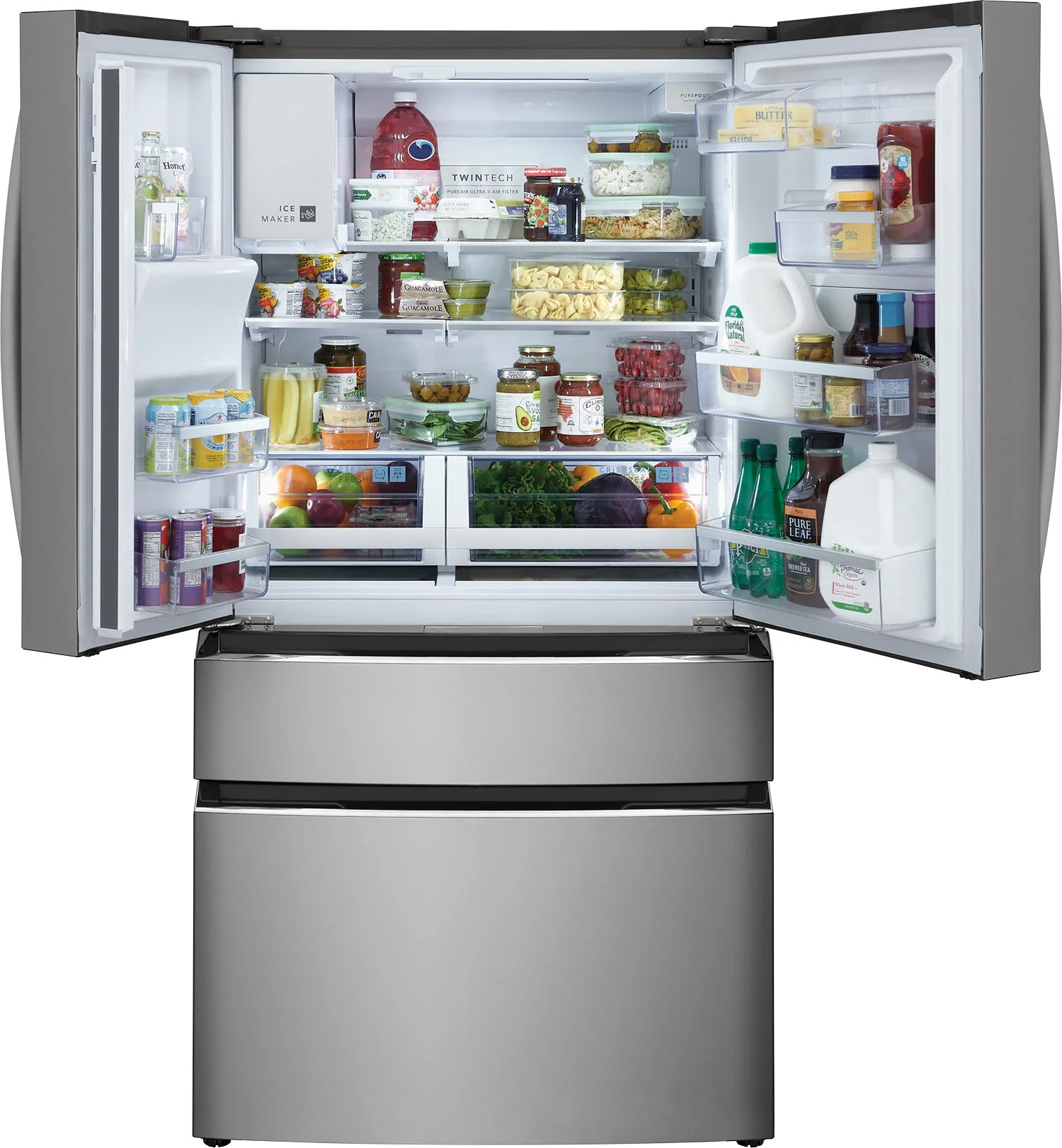 Frigidaire Gallery 36" 21.5 Cu. Ft. Smudge-Proof® Stainless Steel Counter-Depth 4-Door French Door Refrigerator - GRMC2273CF - Image 4