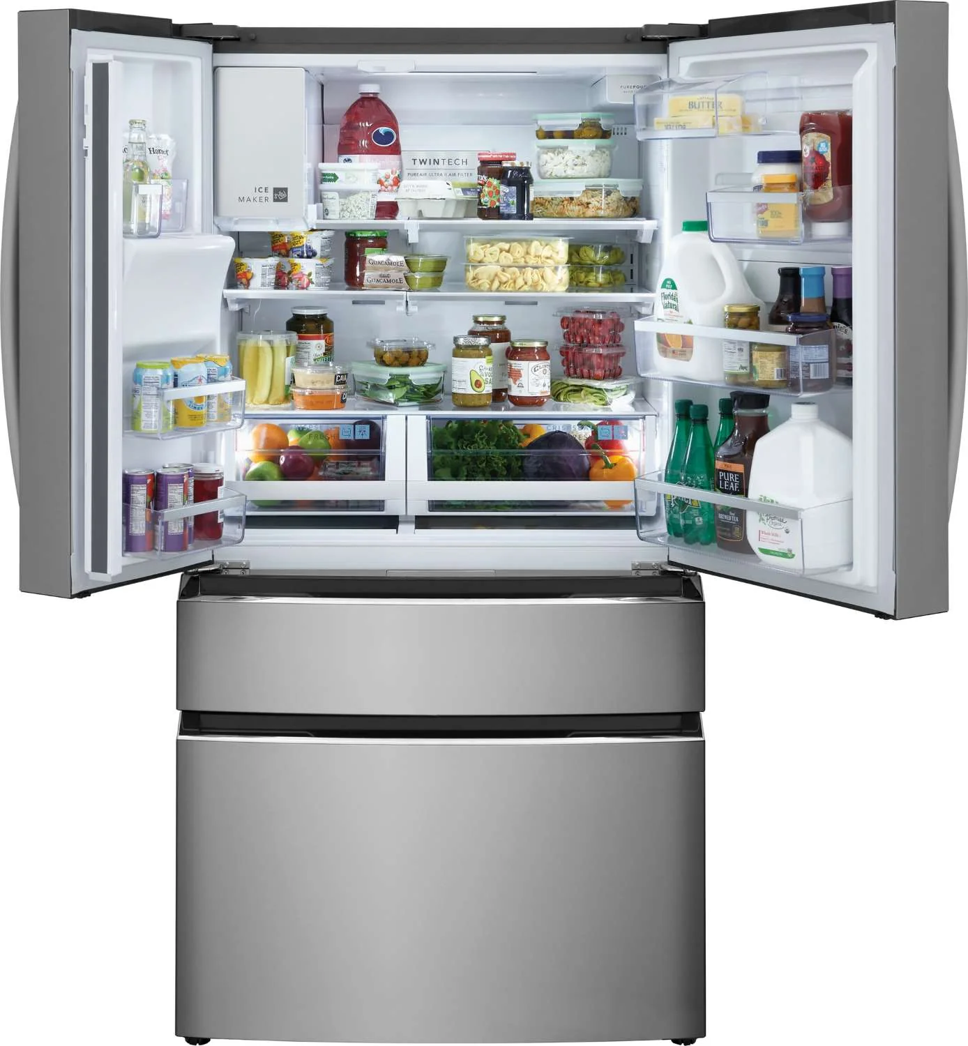 Frigidaire Gallery 36" 26.3 Cu. Ft. Smudge-Proof® Stainless Steel 4-Door French Door Refrigerator - GRMS2773AF - Image 6