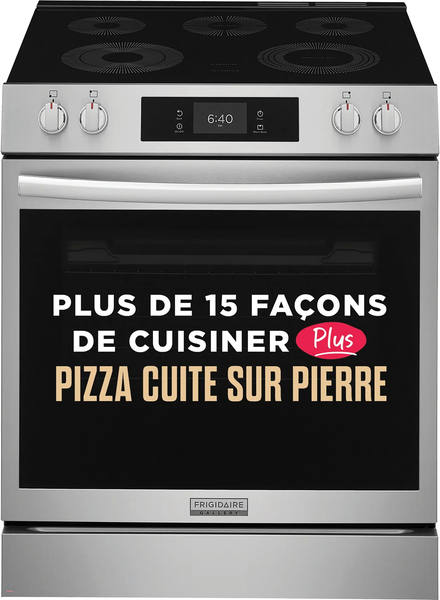 Frigidaire Gallery Stainless Steel Freestanding Electric Range with Stone-Baked Pizza (6.2 Cu. Ft.) - GCFE307CBF - Image 5