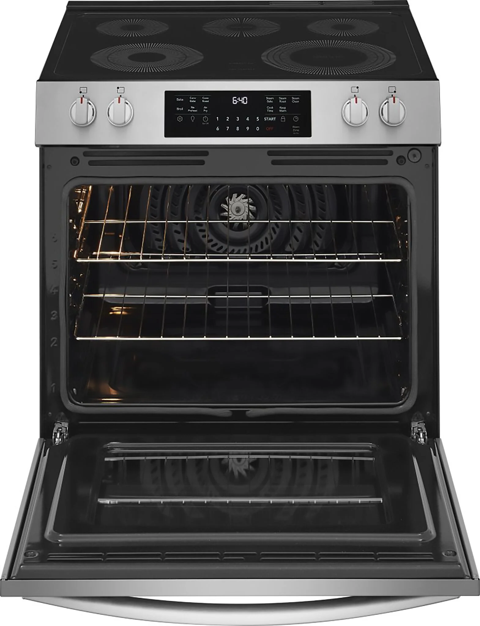 Frigidaire Gallery Stainless Steel Freestanding Electric Range with Total Convection (5.3 Cu. Ft.) - GCFE305CBF - Image 2