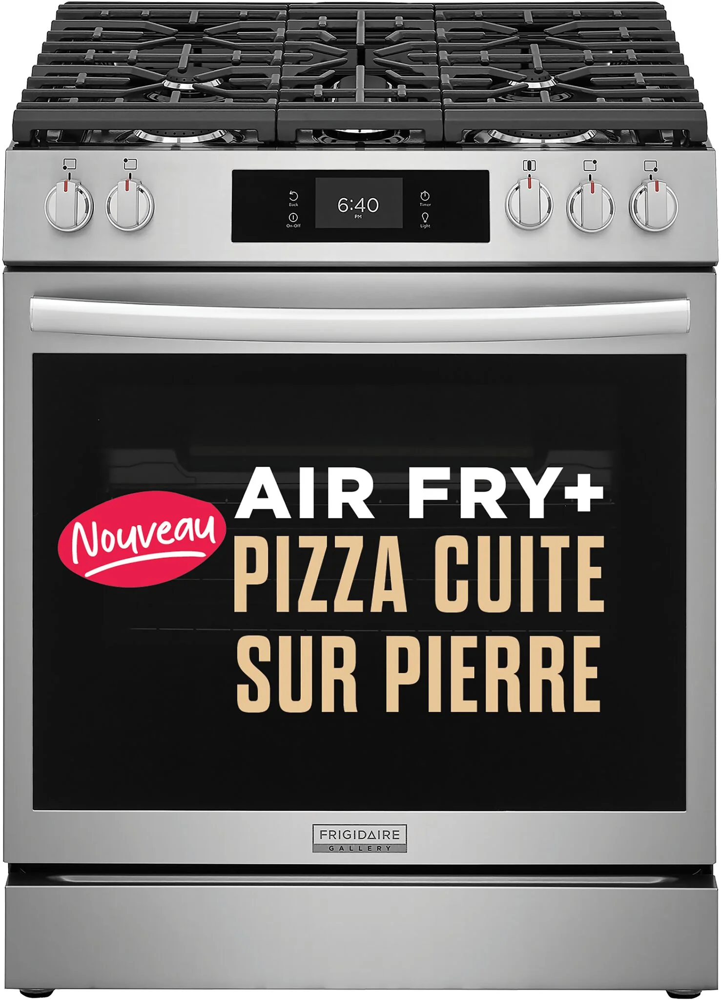 Frigidaire Gallery Stainless Steel Freestanding Gas Range with Stone-Baked Pizza (6.2 Cu. Ft.) - GCFG3070BF - Image 5