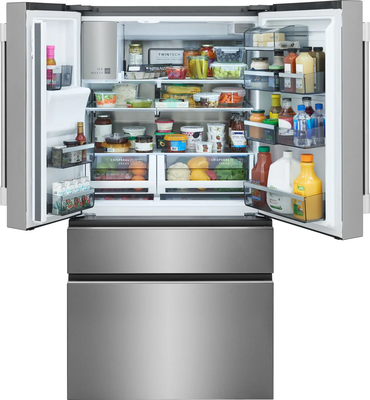 Frigidaire Professional 36" 21.4 Cu. Ft. Stainless Steel Counter-Depth 4-Door French Door Refrigerator - PRMC2290BF - Image 4