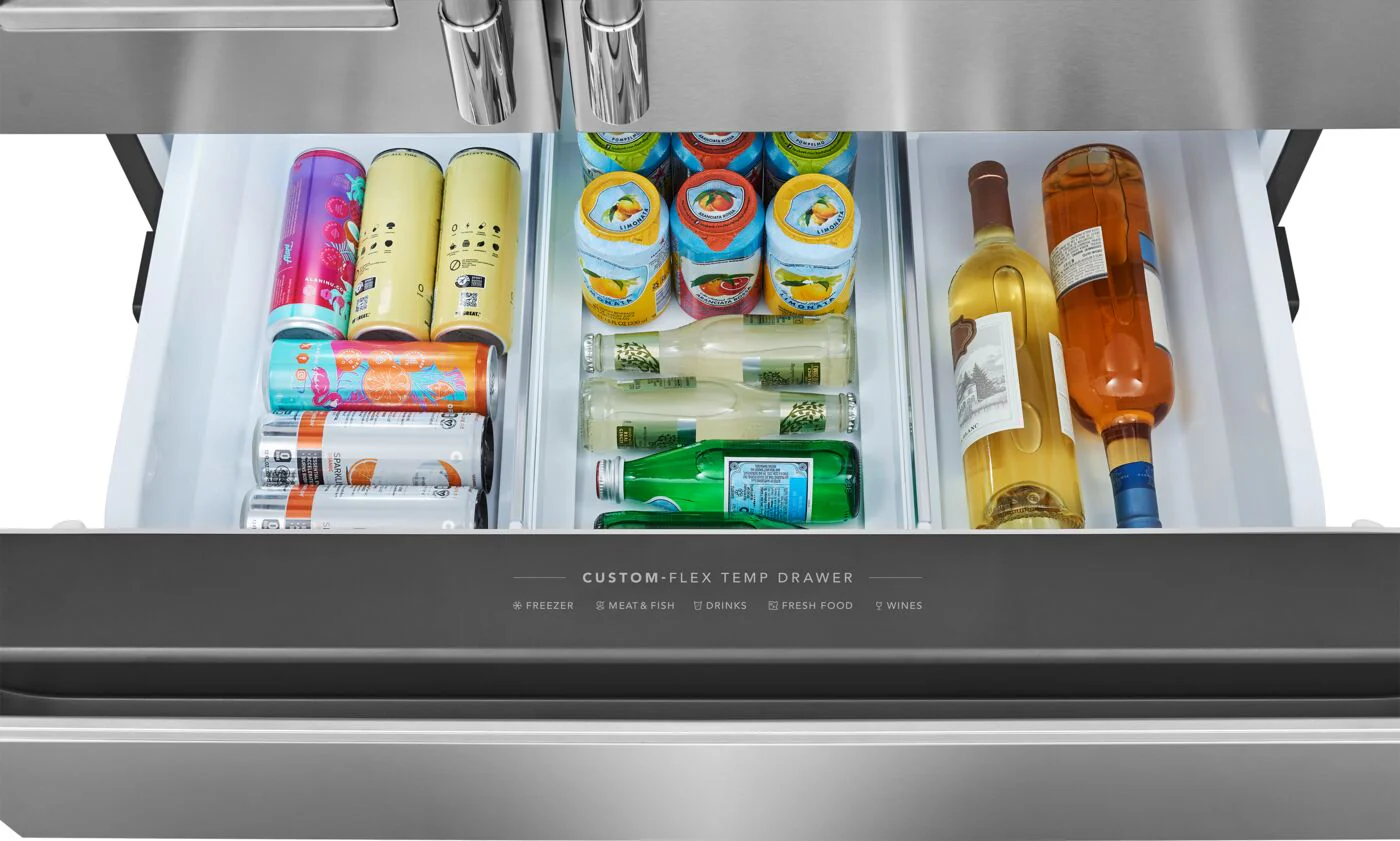 Frigidaire Professional 36" 21.4 Cu. Ft. Stainless Steel Counter-Depth 4-Door French Door Refrigerator - PRMC2290BF - Image 9