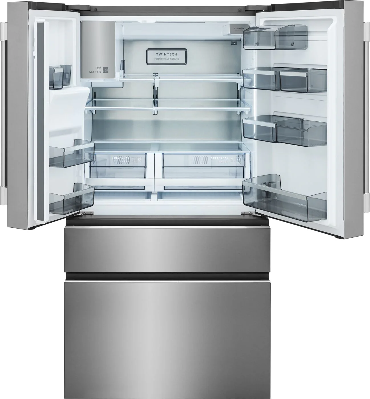 Frigidaire Professional 36" 26.0 Cu. Ft. Stainless Steel Standard-Depth 4-Door French Door Refrigerator - PRMS2790BF - Image 3