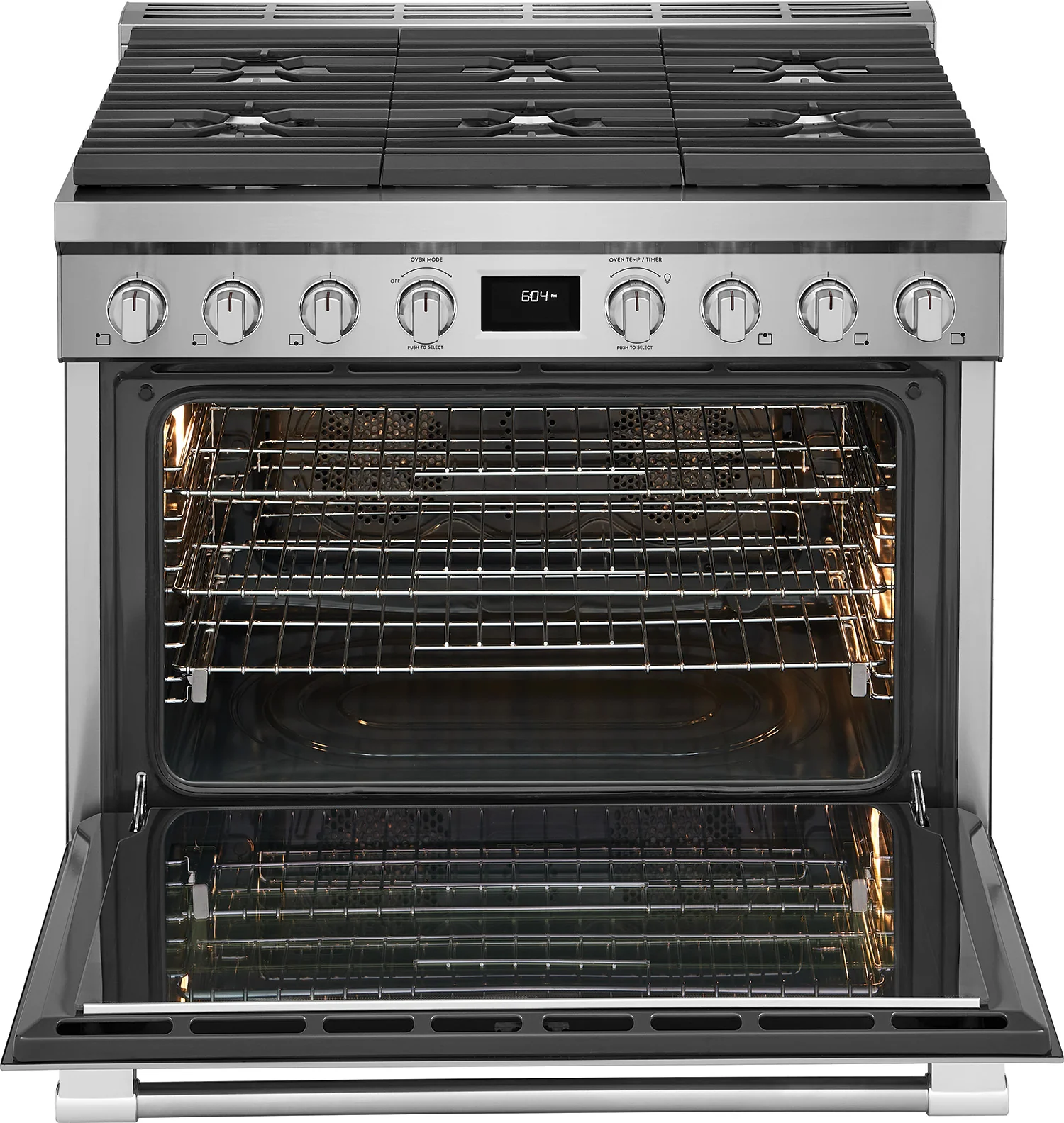 Frigidaire Professional Smudge-Proof Stainless Steel 36" Dual-Fuel Freestanding Range (4.4 Cu. Ft) - PCFD3670AF - Image 5