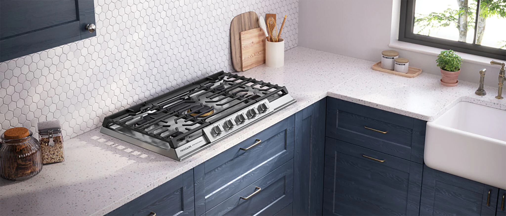 Frigidaire Professional Stainless Steel 36" Gas Cooktop - PCCG3680AS - Image 2
