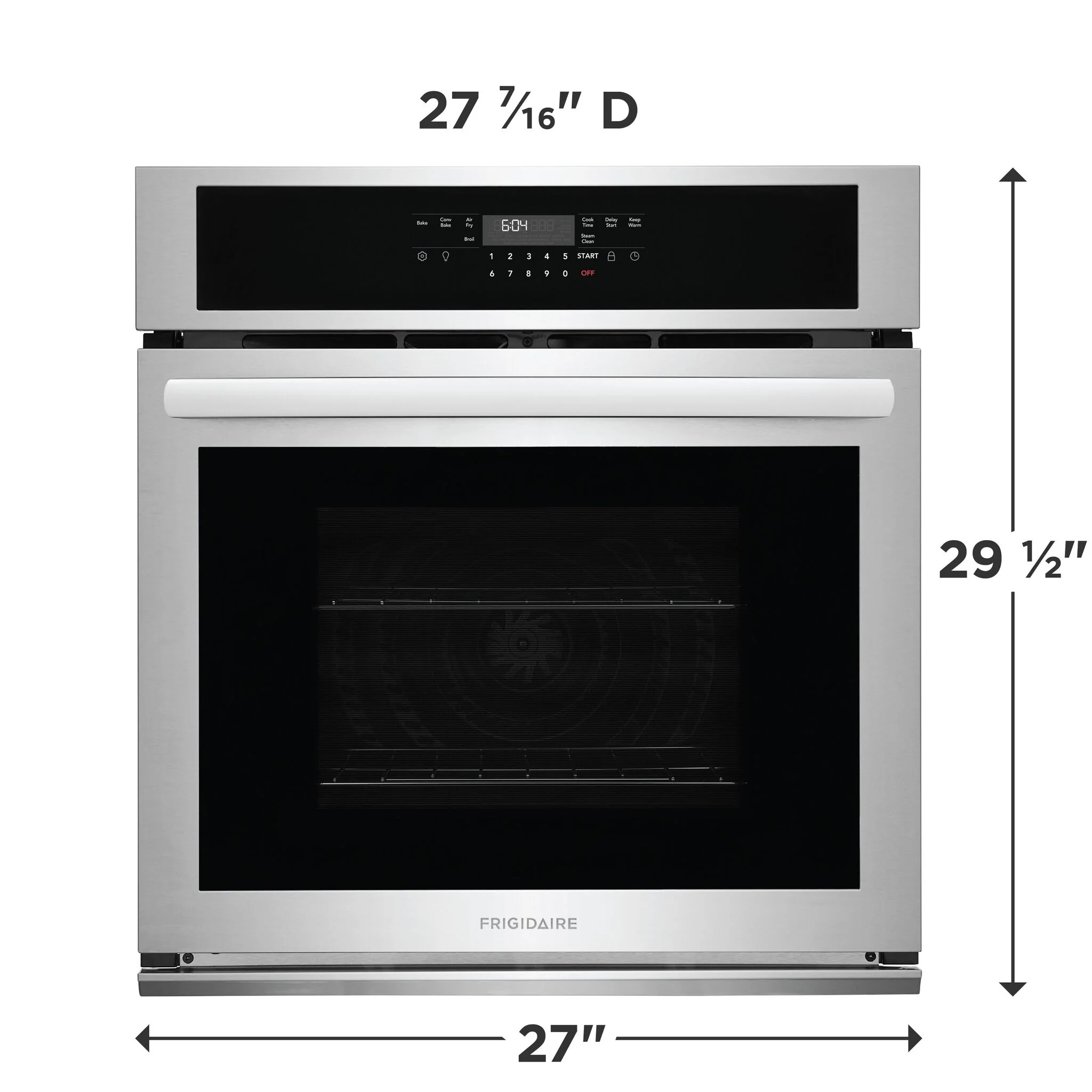 Frigidaire Stainless Steel 27" Single Wall Oven (3.8 Cu. Ft.) - FCWS2730AS - Image 2