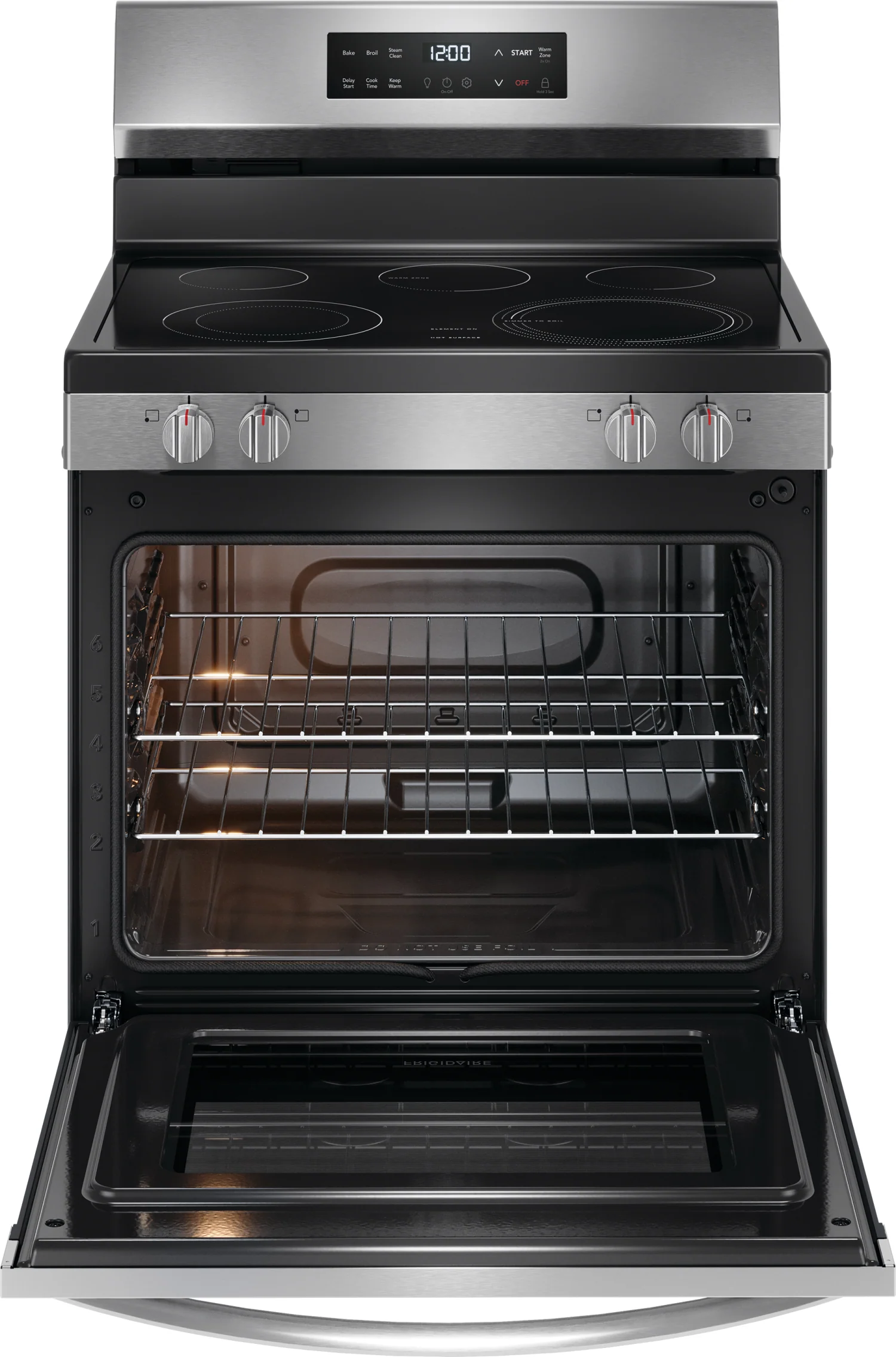 Frigidaire Stainless Steel 30" Freestanding Electric Range with EvenTemp™ (5.3 Cu.Ft) - FCRE306CAS - Image 3