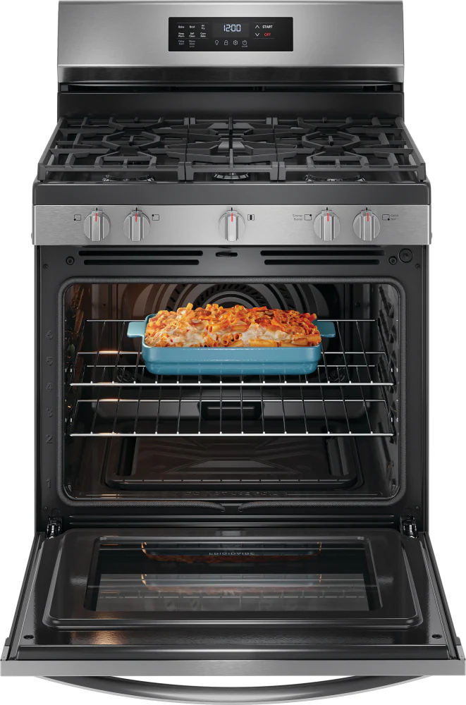 Frigidaire Stainless Steel 30" Freestanding Gas Range with Air Fry (5.1 Cu. Ft.) - FCRG3083AS - Image 4