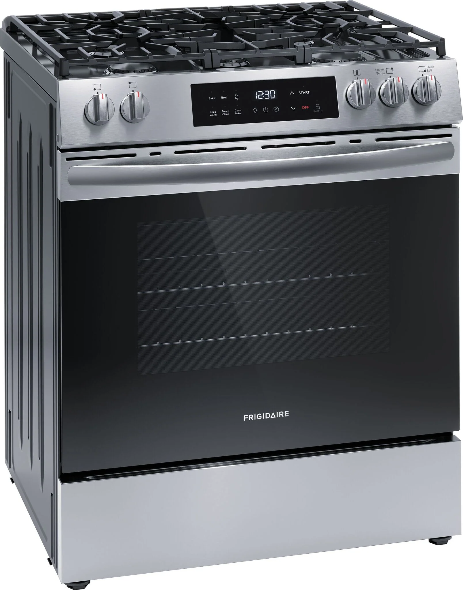 Frigidaire Stainless Steel 30" Front Control Gas Range with Air Fry - FCFG3082BS - Image 3