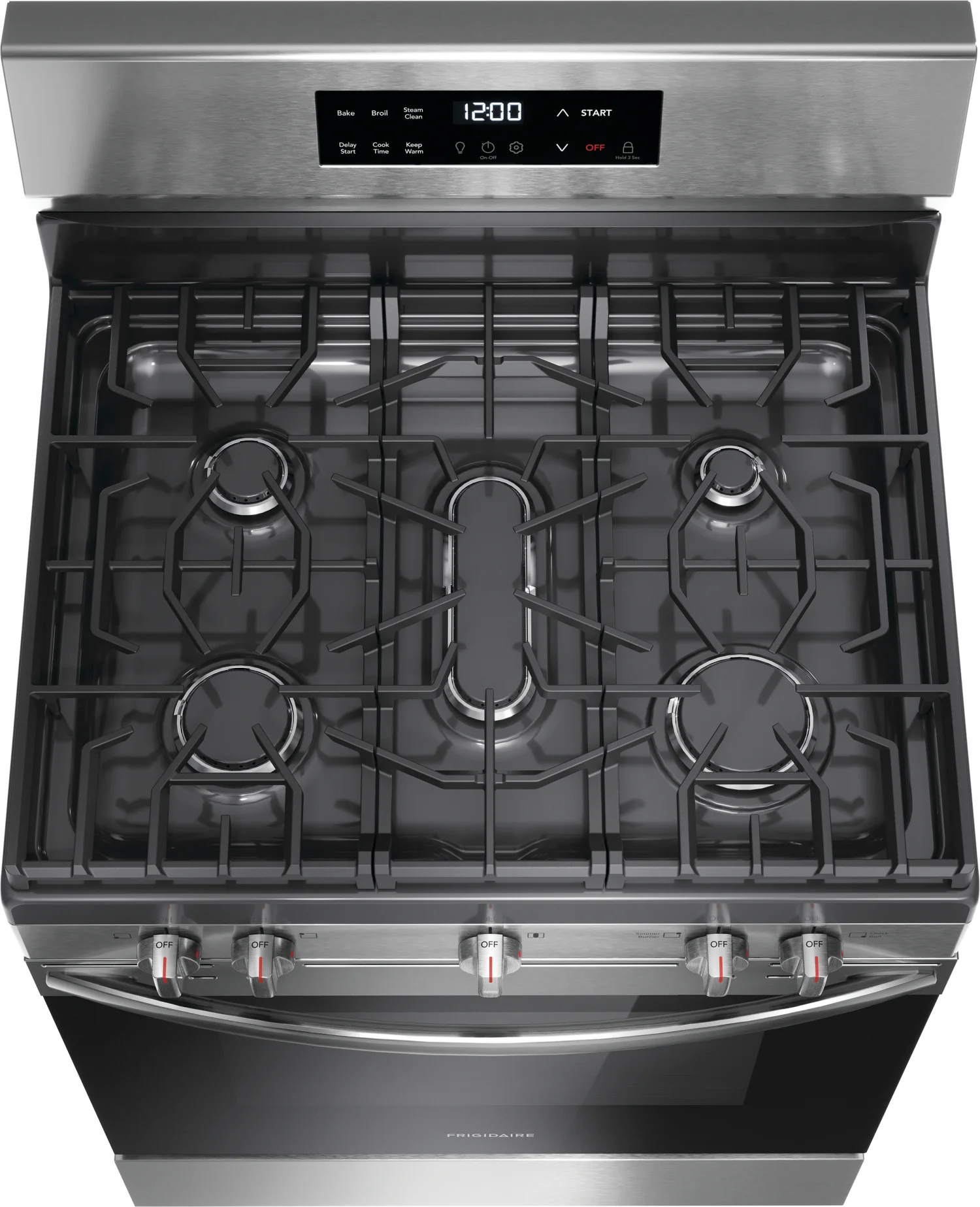 Frigidaire Stainless Steel 30" Gas Range with Quick Boil and Even Baking Technology (5.1 Cu. Ft) - FCRG3062AS - Image 5