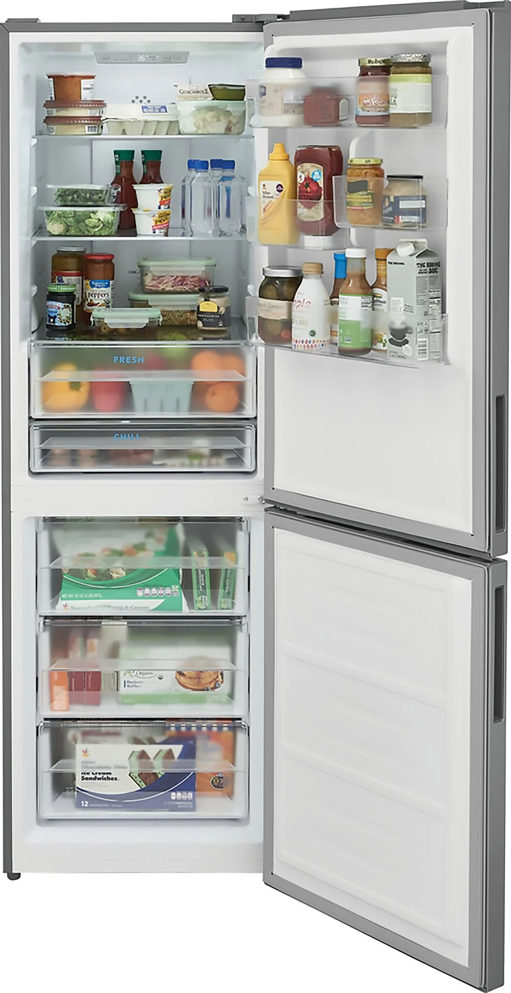 Frigidaire 23.75" 11.5 Cu. Ft.  Stainless Steel Bottom-Freezer Refrigerator - FRBG1224AV - Image 4