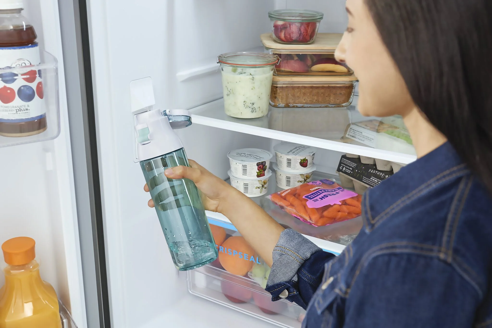 Frigidaire 33" 20 Cu. Ft. Stainless Steel Counter-Depth French Door Refrigerator - FRFG2033AV - Image 6
